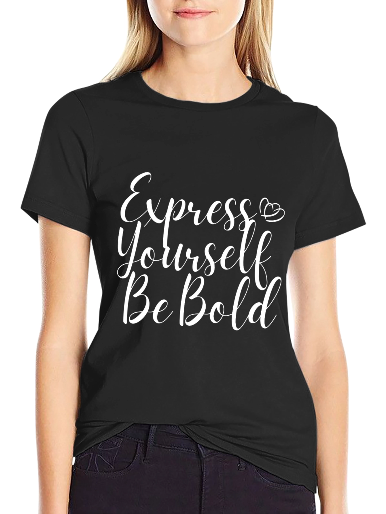Express Yourself Be Bold Black T-Shirt