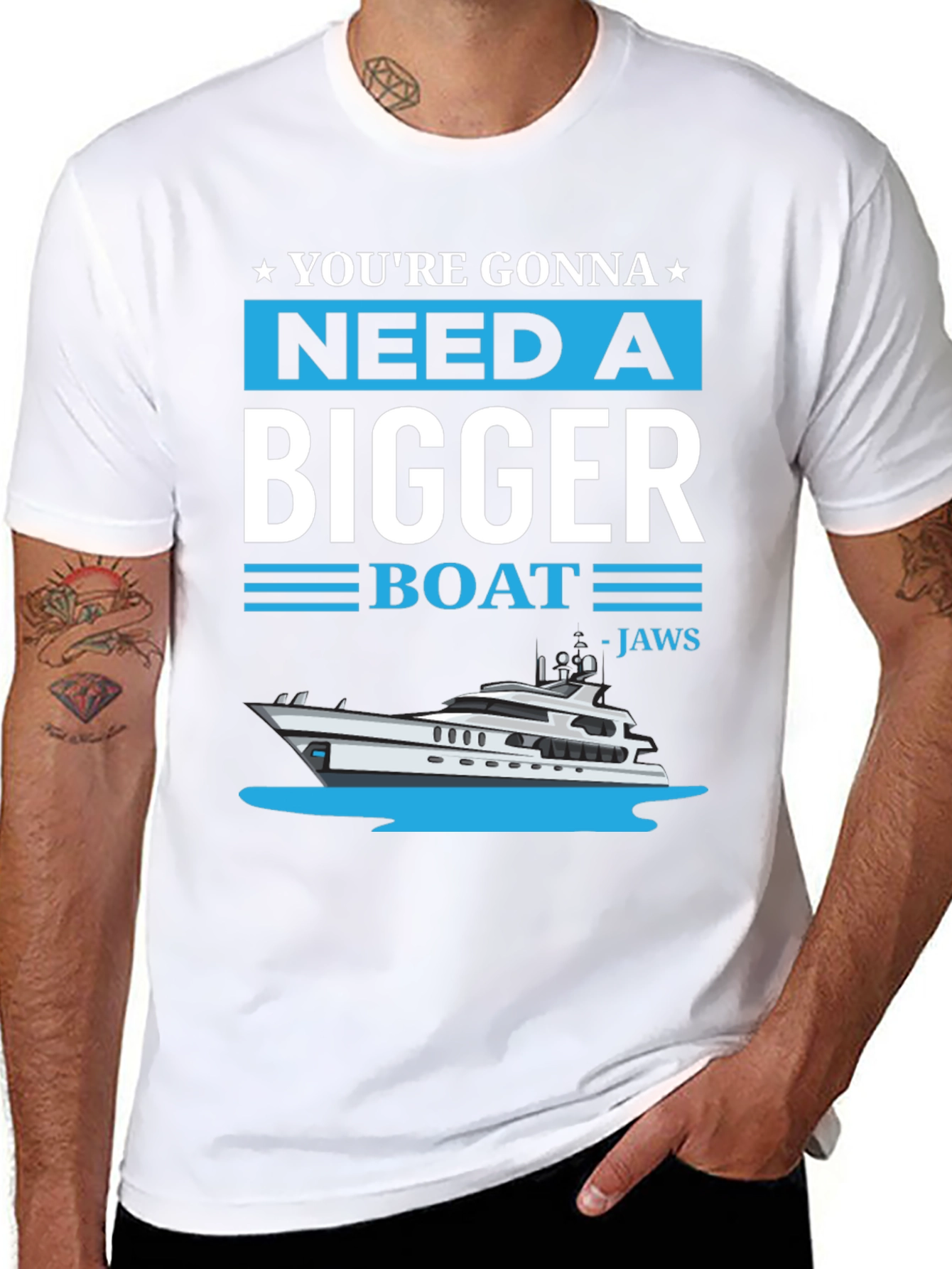 Need A Bigger Boat T-Shirt - Jaws Inspired