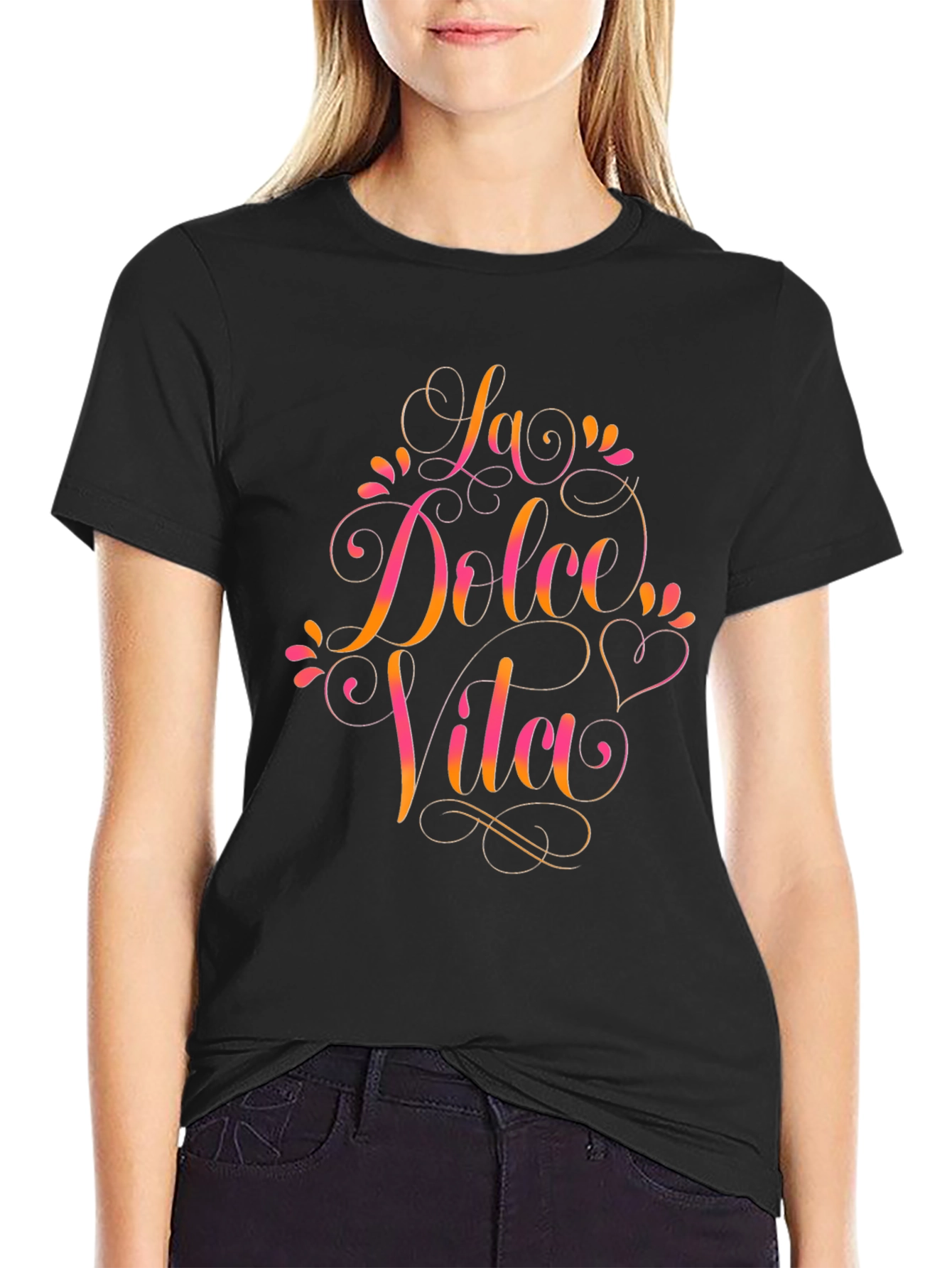 La Dolce Vita Graphic Tee - Trendy Italian Style