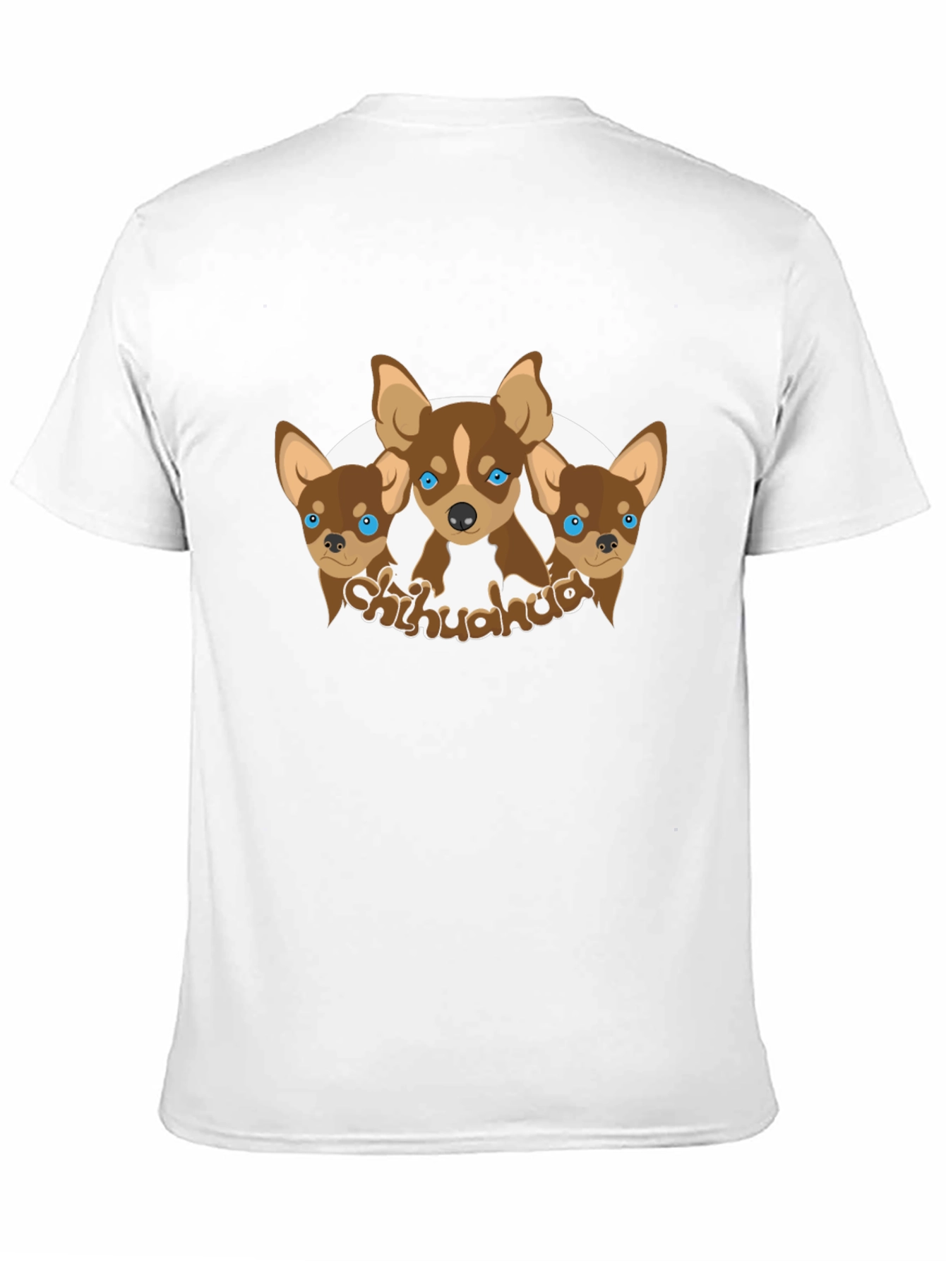 Chihuahua Dog Graphic Black T-Shirt