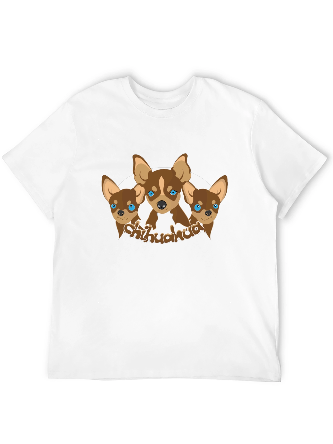 Chihuahua Dog Graphic Black T-Shirt