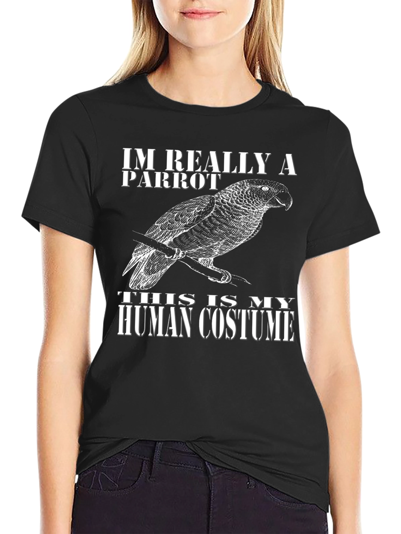 Im Really A Parrot T-Shirt - Funny Costume Tee