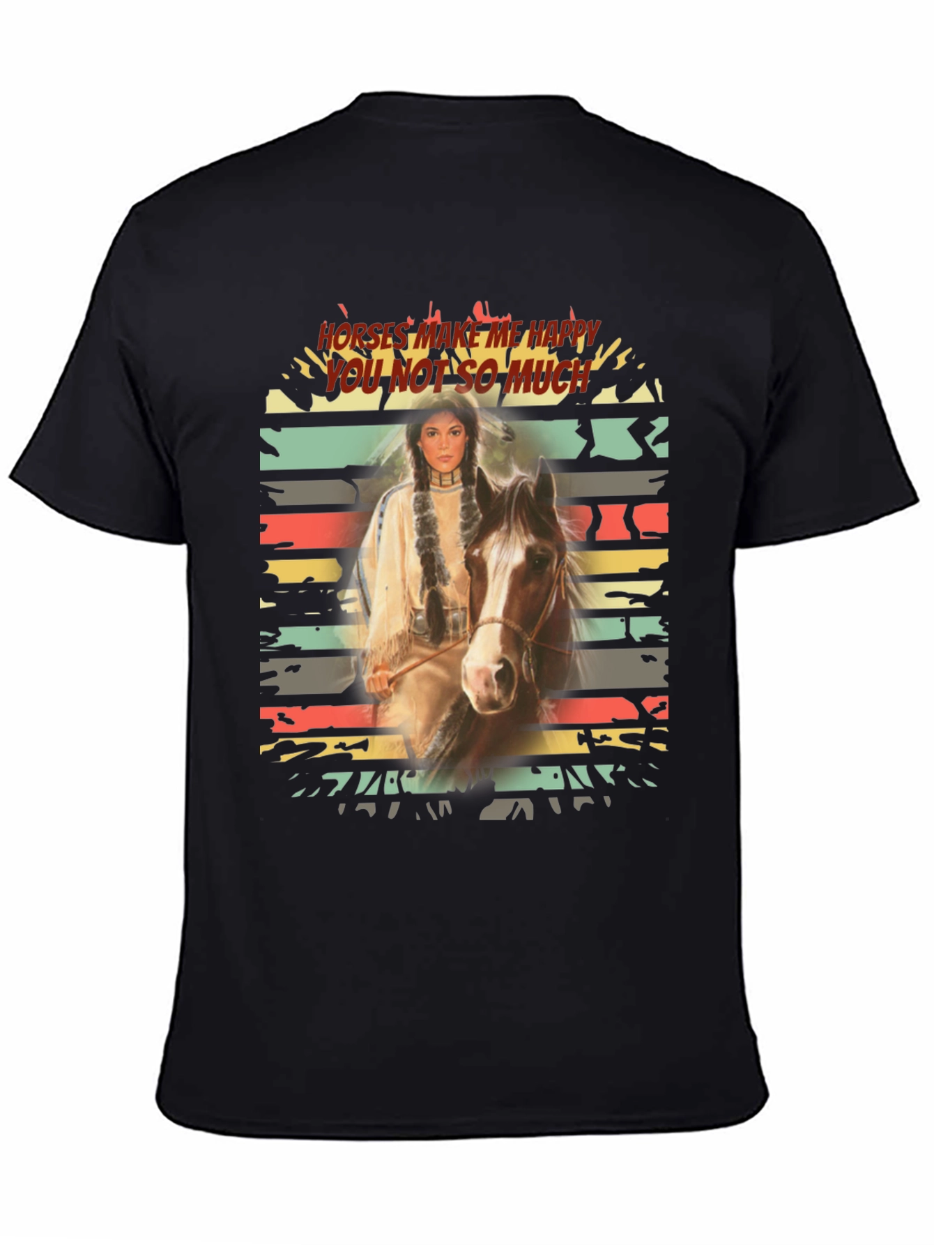 Horses Make Me Happy Graphic Tee