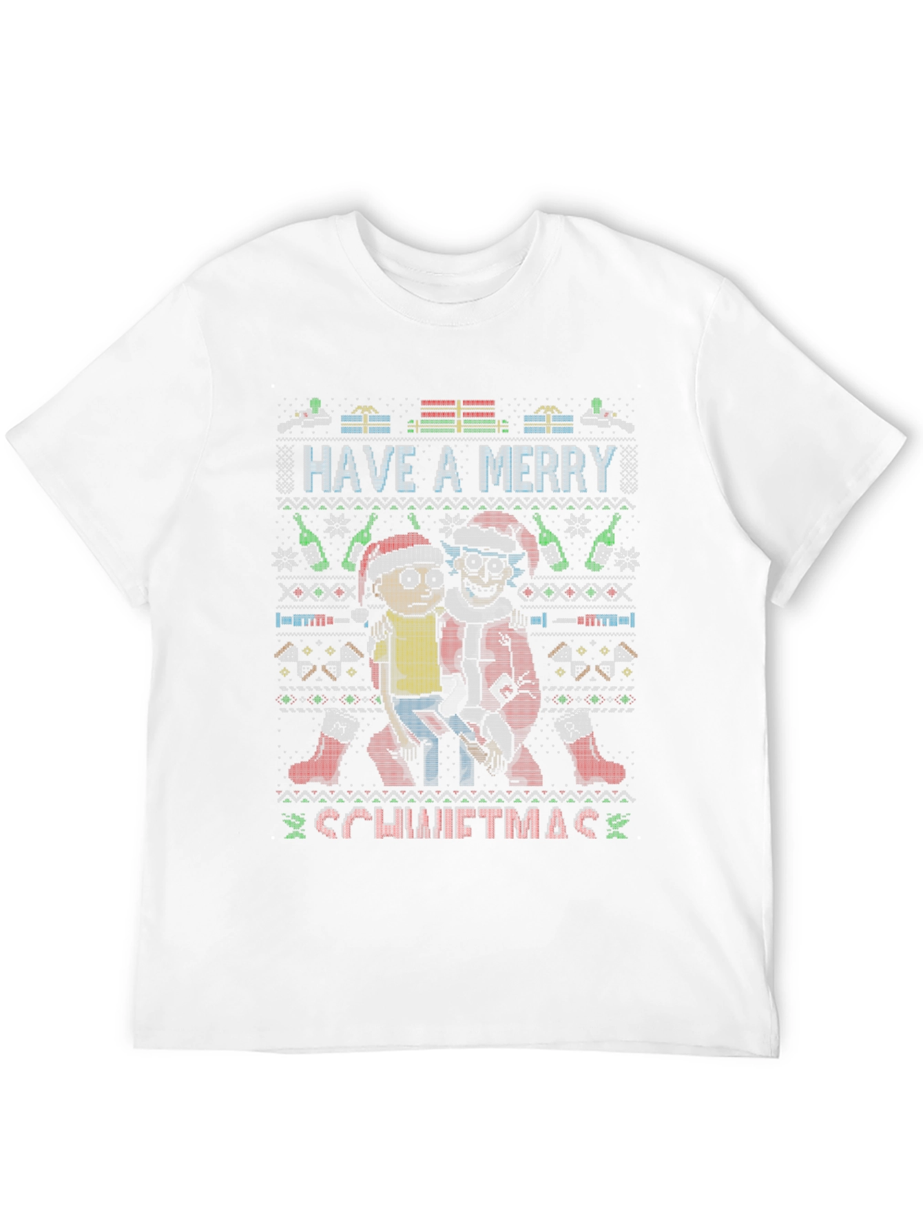Rick and Morty Schwiiftmas Ugly Christmas T-Shirt