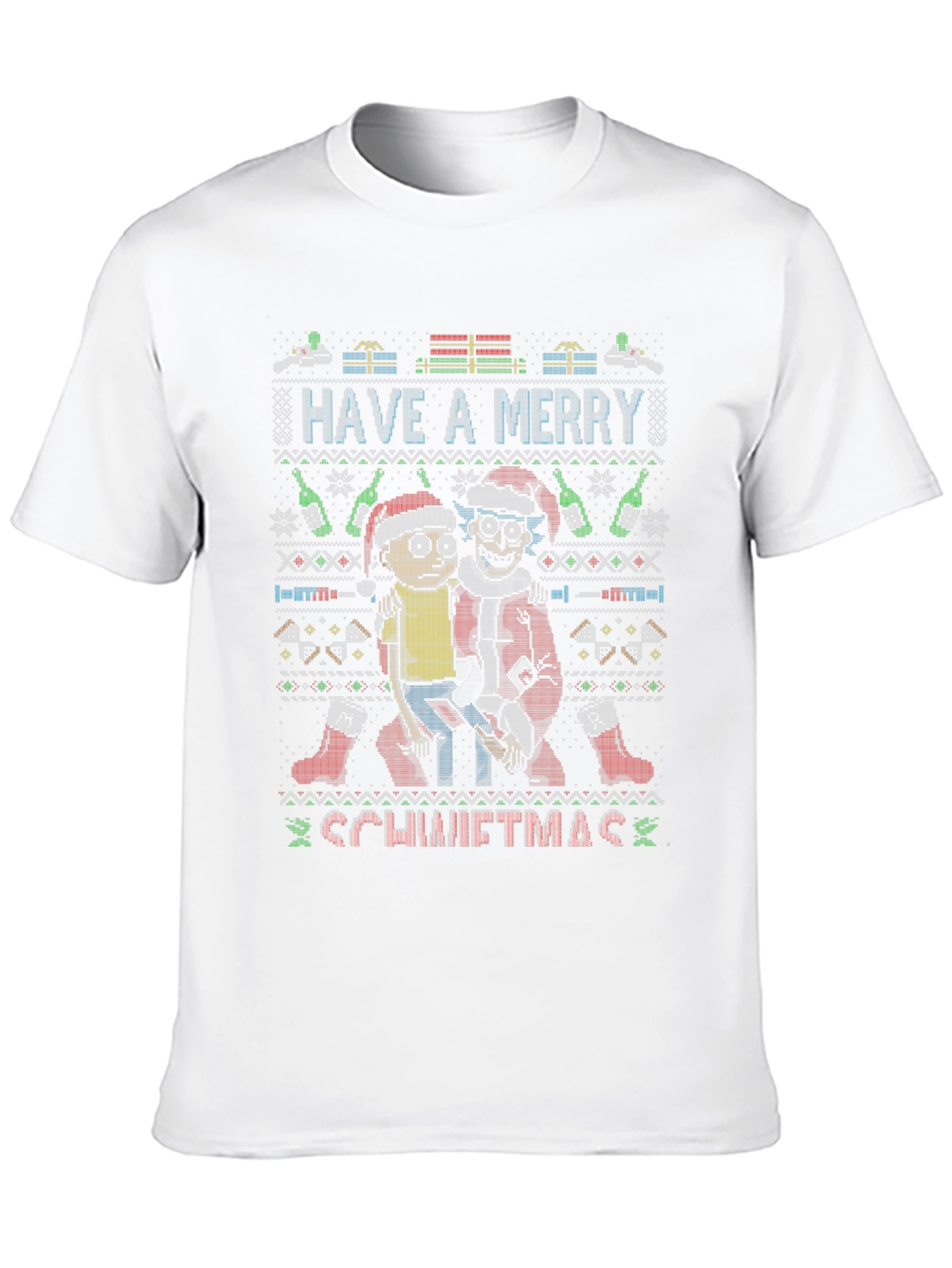 Rick and Morty Schwiiftmas Ugly Christmas T-Shirt