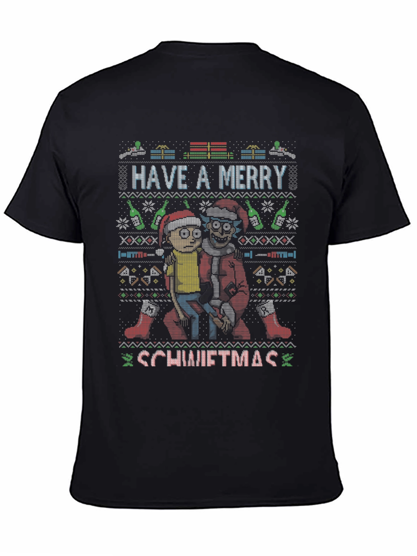 Rick and Morty Schwiiftmas Ugly Christmas T-Shirt