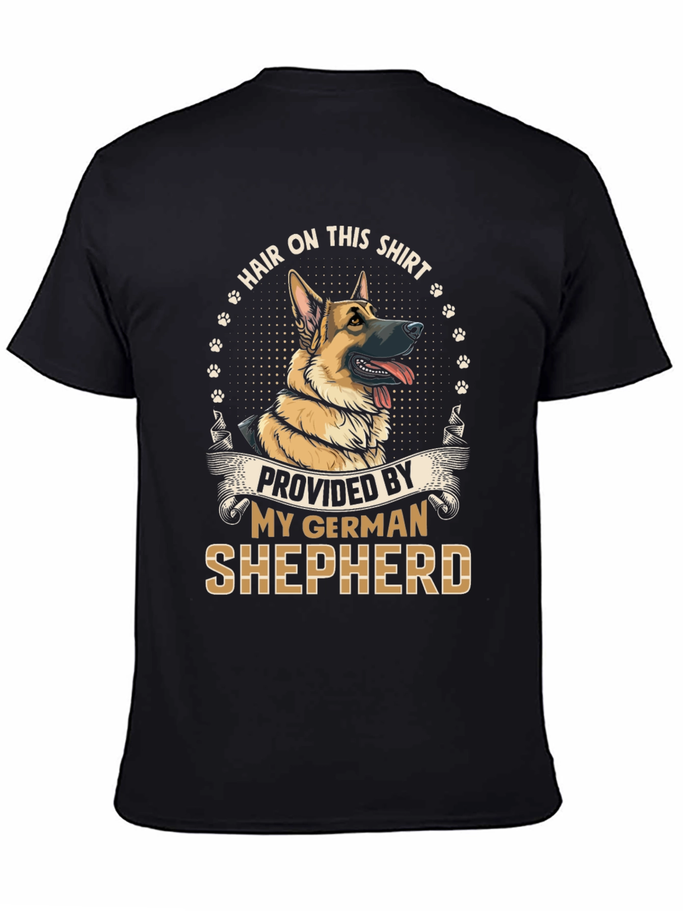 German Shepherd Hair T-Shirt - Dog Lover Tee
