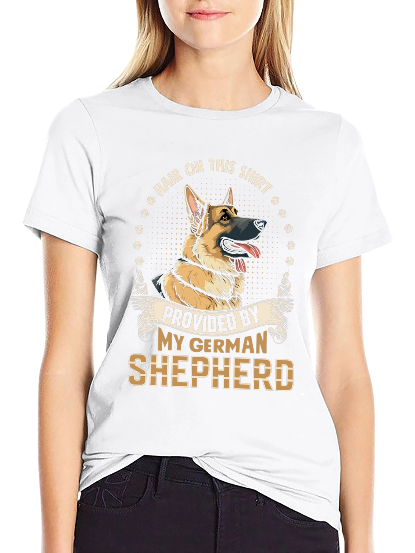 German Shepherd Hair T-Shirt - Dog Lover Tee