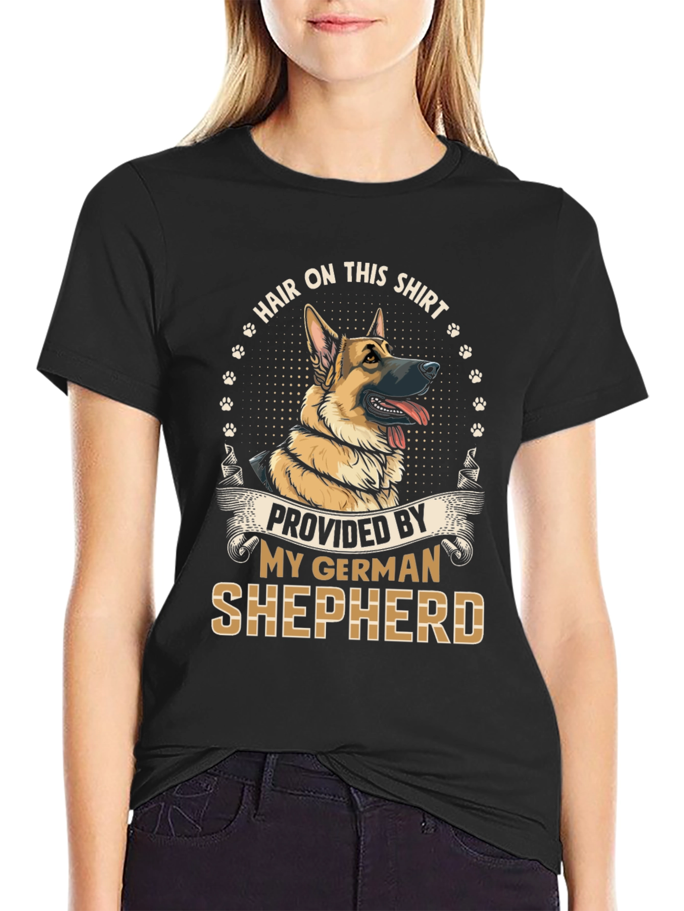 German Shepherd Hair T-Shirt - Dog Lover Tee