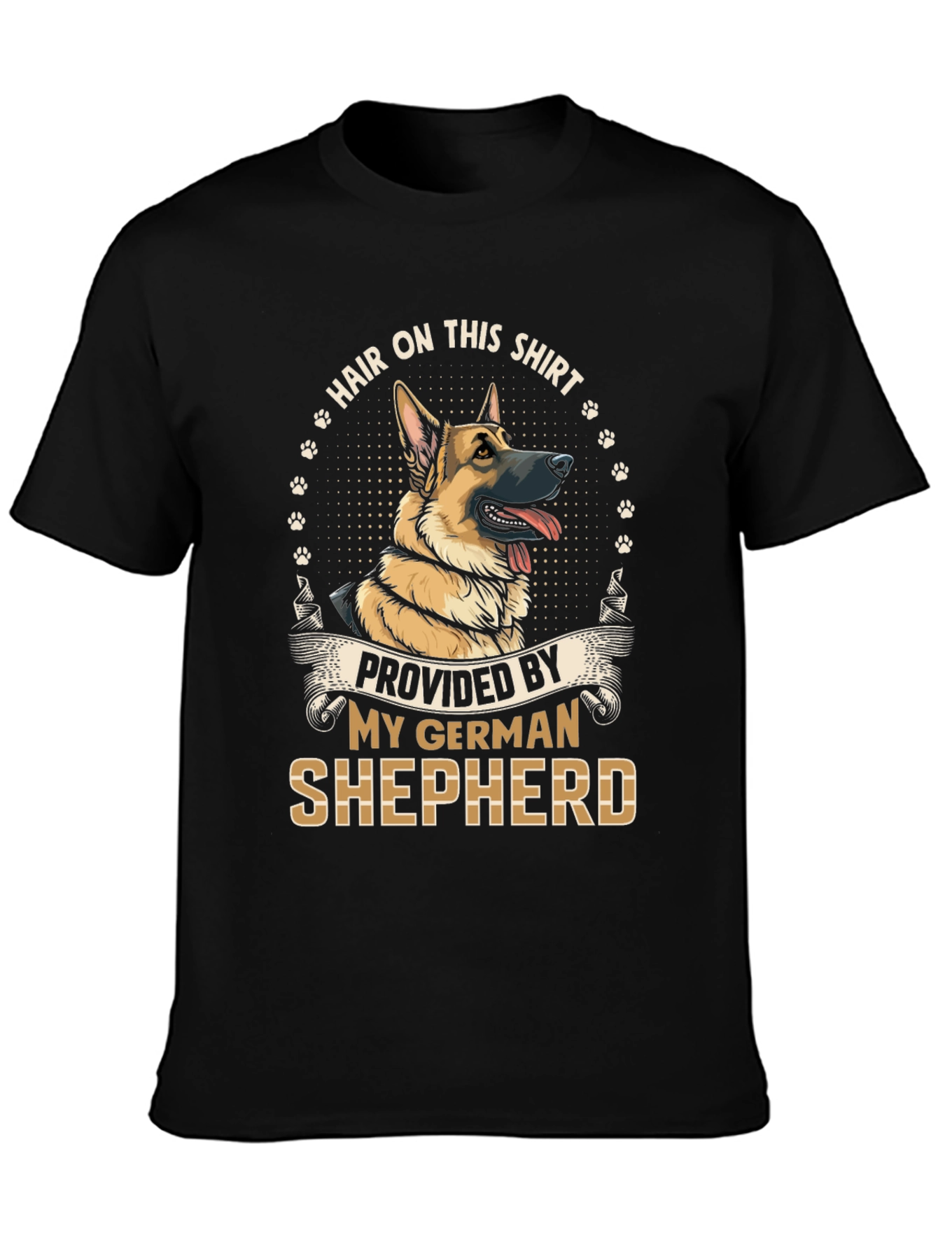German Shepherd Hair T-Shirt - Dog Lover Tee