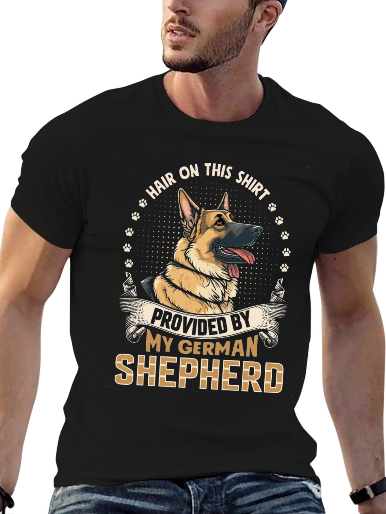 German Shepherd Hair T-Shirt - Dog Lover Tee