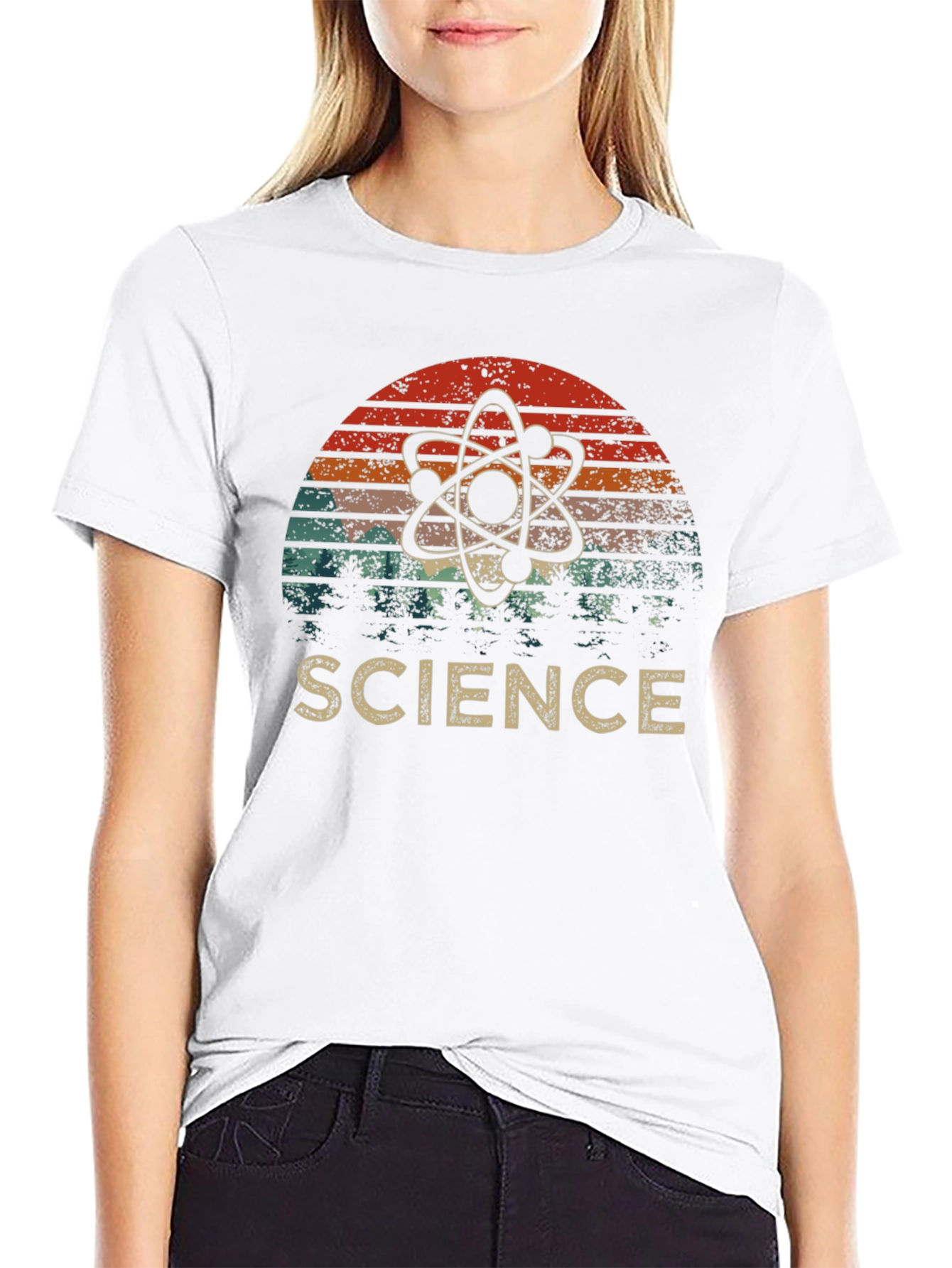 Science Atom Retro T-Shirt - Stylish Geek Apparel