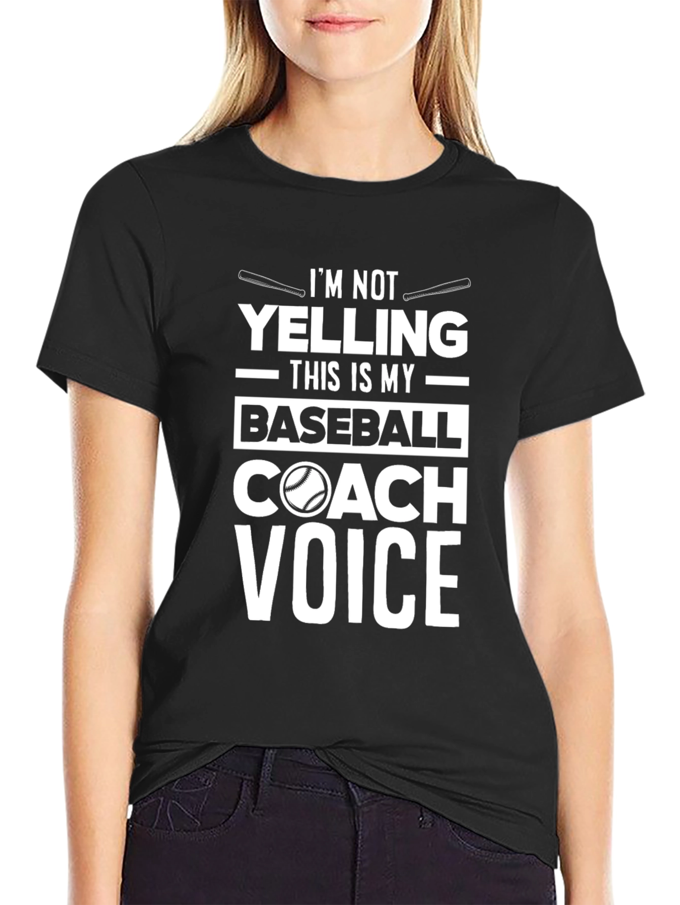 Baseball Coach T-Shirt: Im Not Yelling Funny Tee