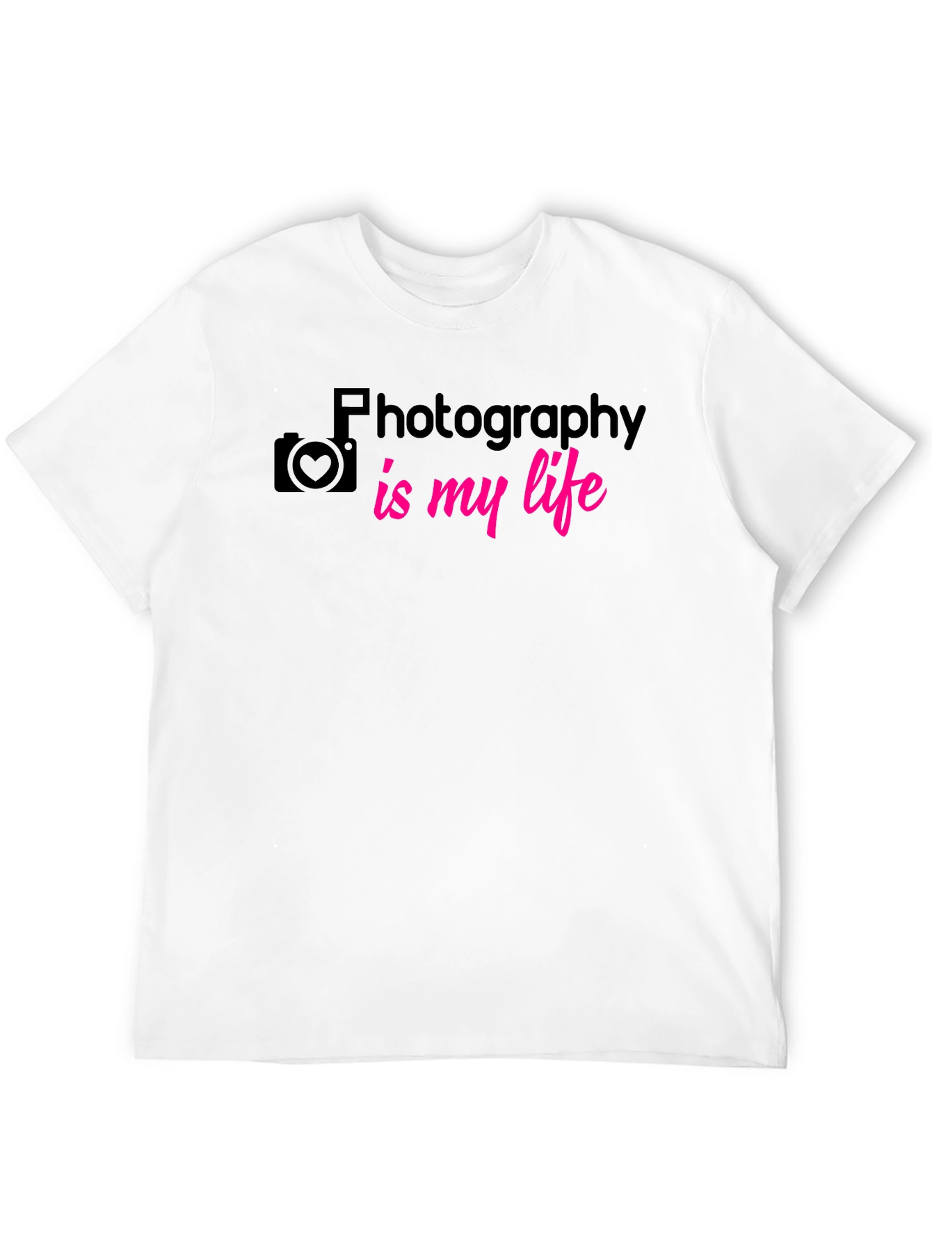 Photography is My Life T-Shirt - Black Graphic Tee
