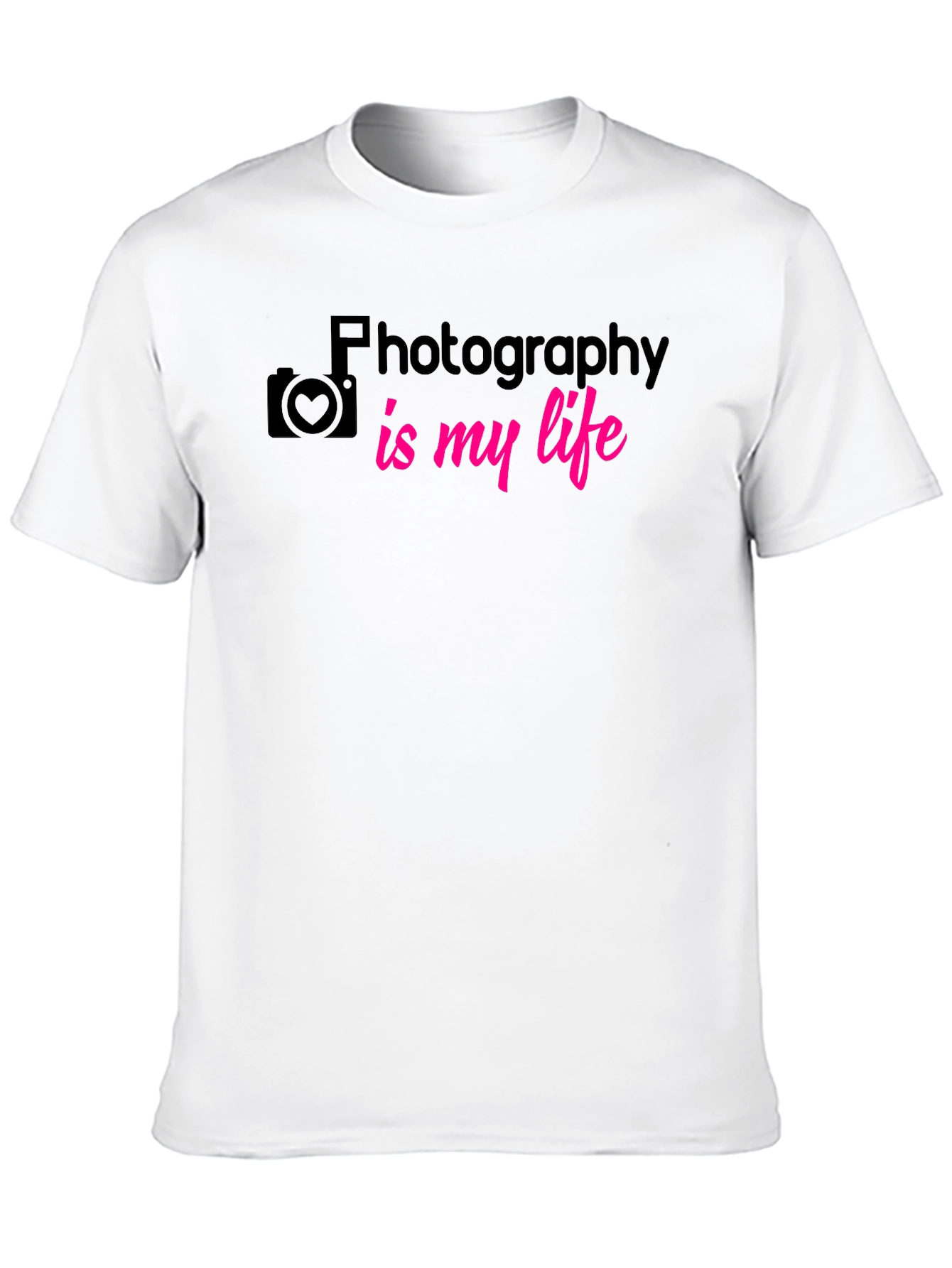 Photography is My Life T-Shirt - Black Graphic Tee