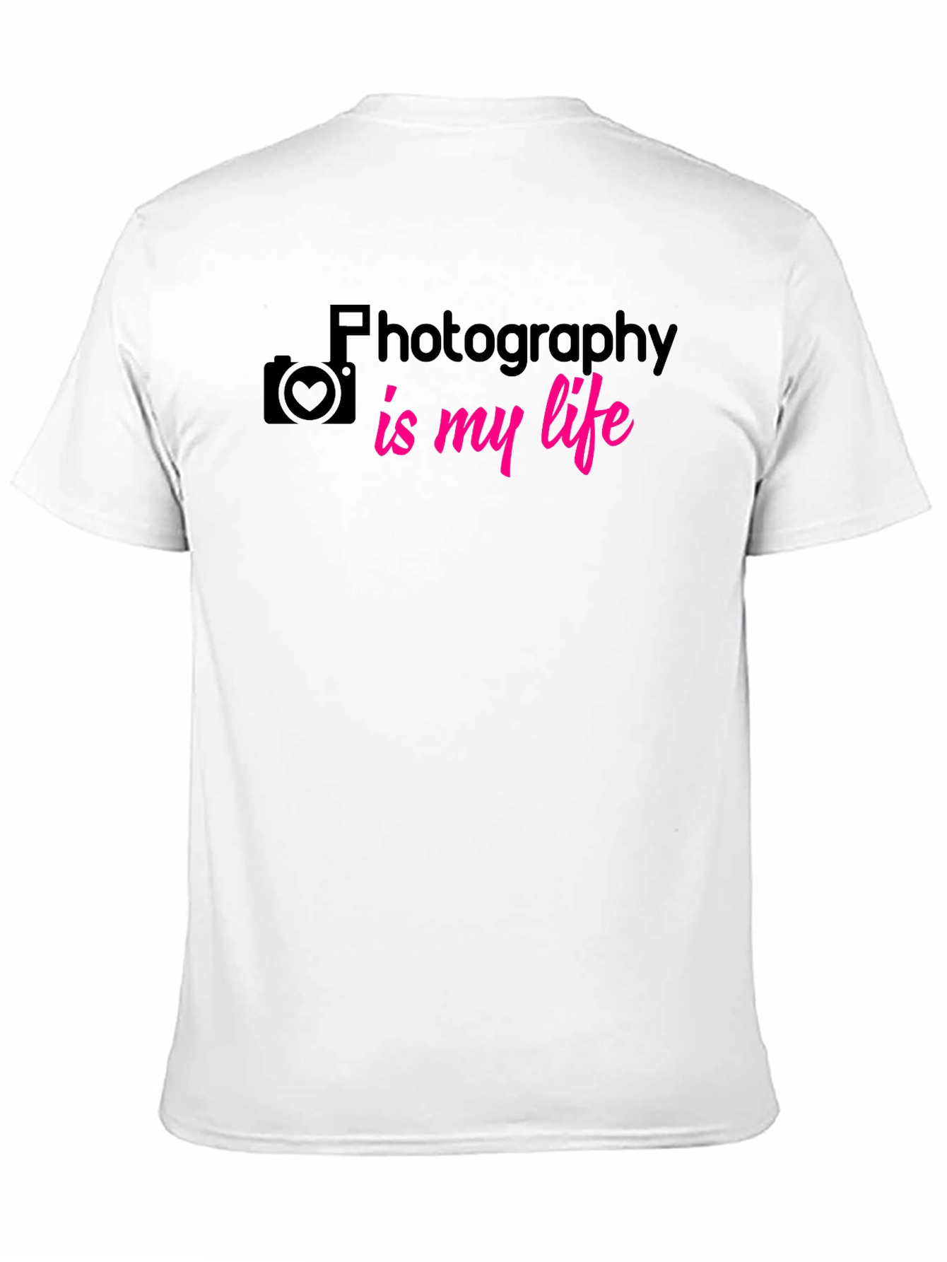 Photography is My Life T-Shirt - Black Graphic Tee