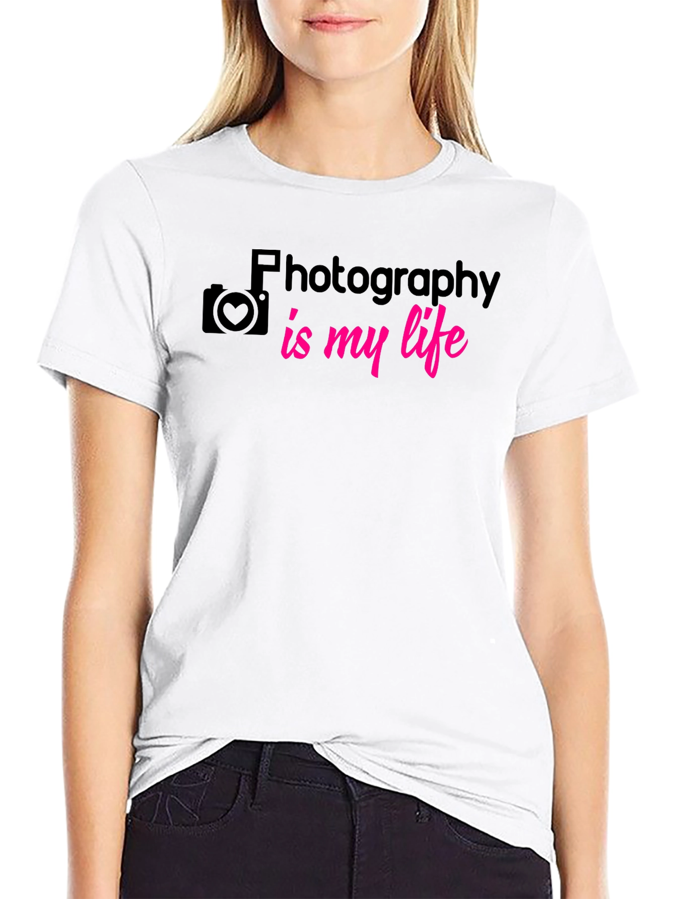 Photography is My Life T-Shirt - Black Graphic Tee