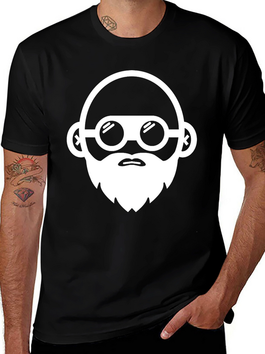 Cool Graphic Tee - Bearded Hipster