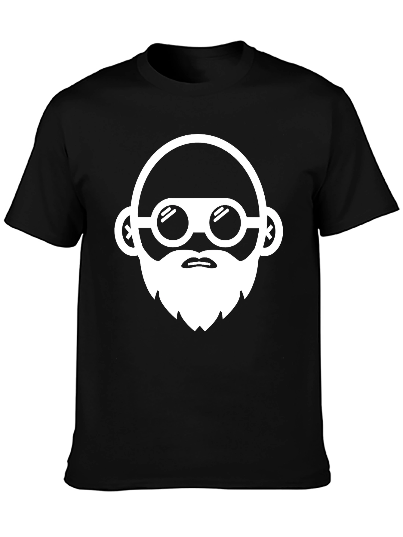 Cool Graphic Tee - Bearded Hipster