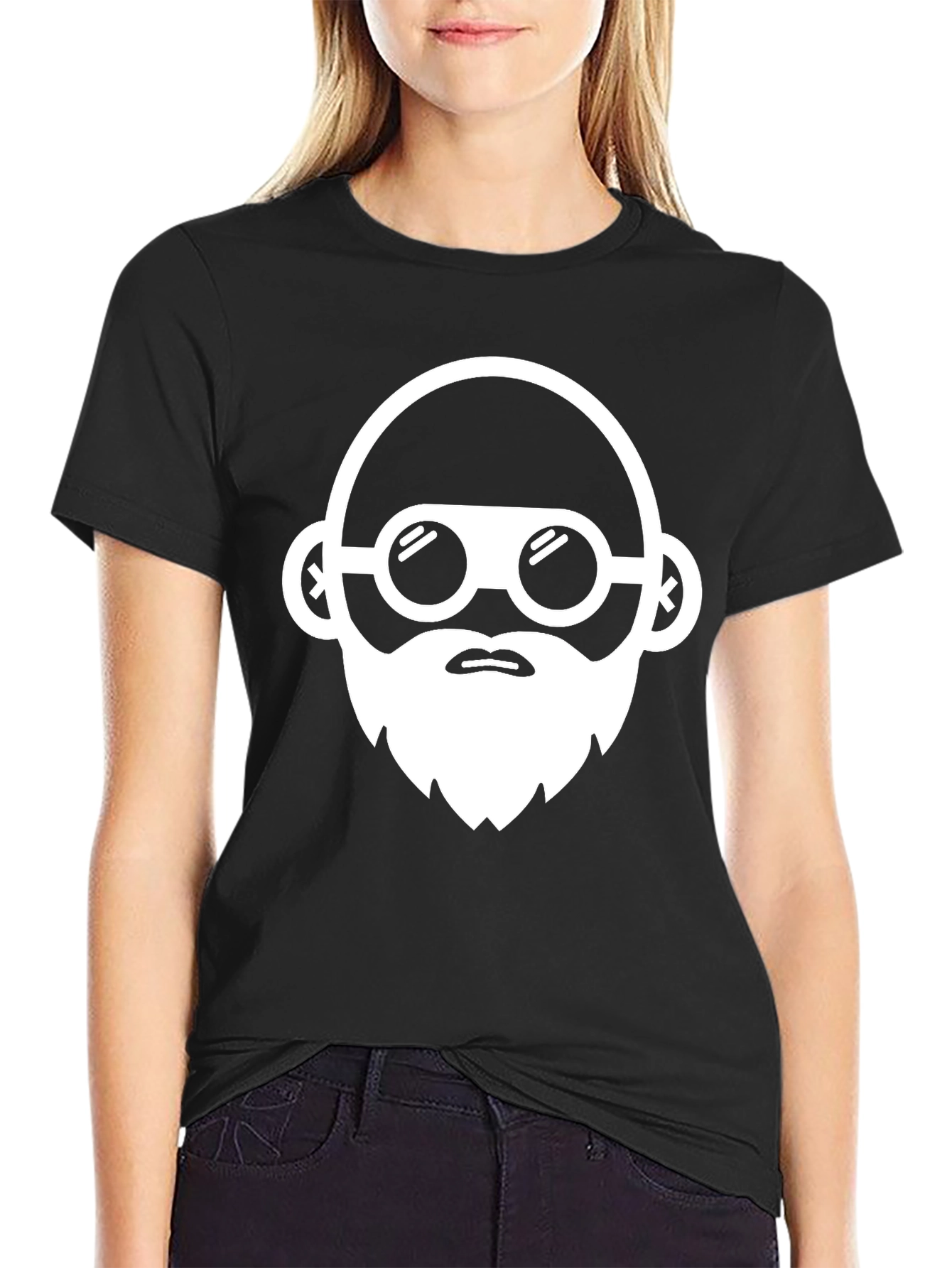 Cool Graphic Tee - Bearded Hipster