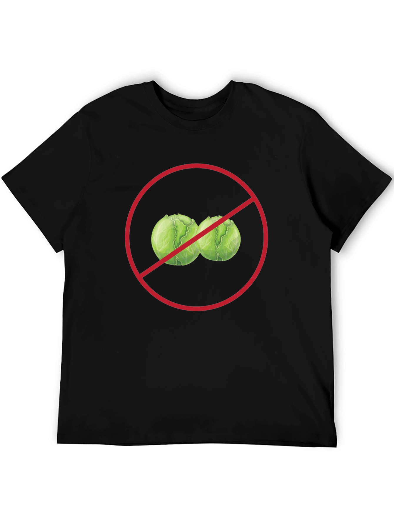 No Cabbage Funny Graphic T-Shirt