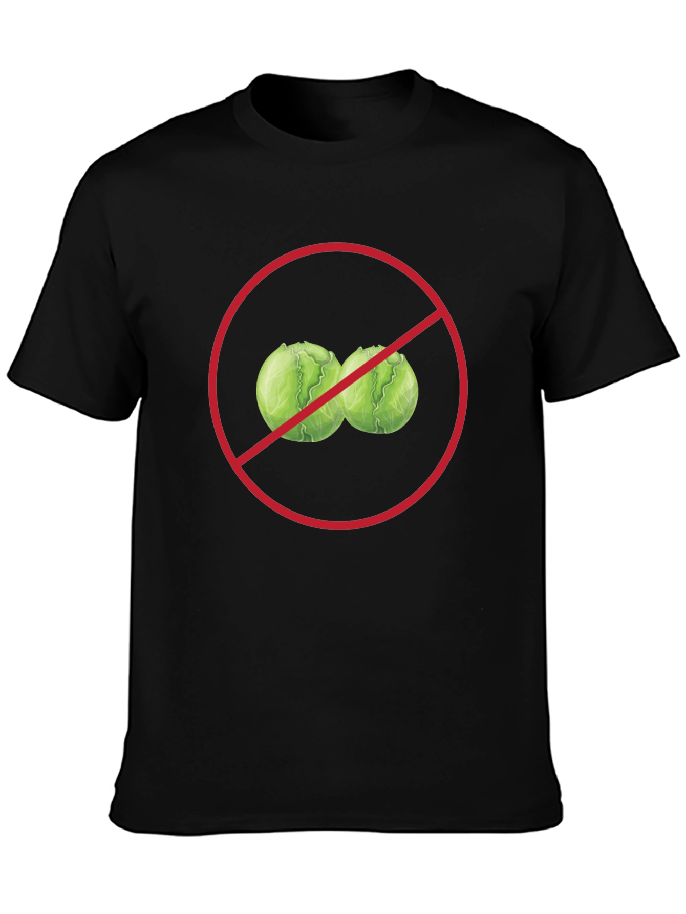 No Cabbage Funny Graphic T-Shirt