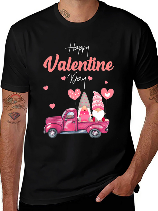 Valentines Day Gnome Truck Graphic Tee