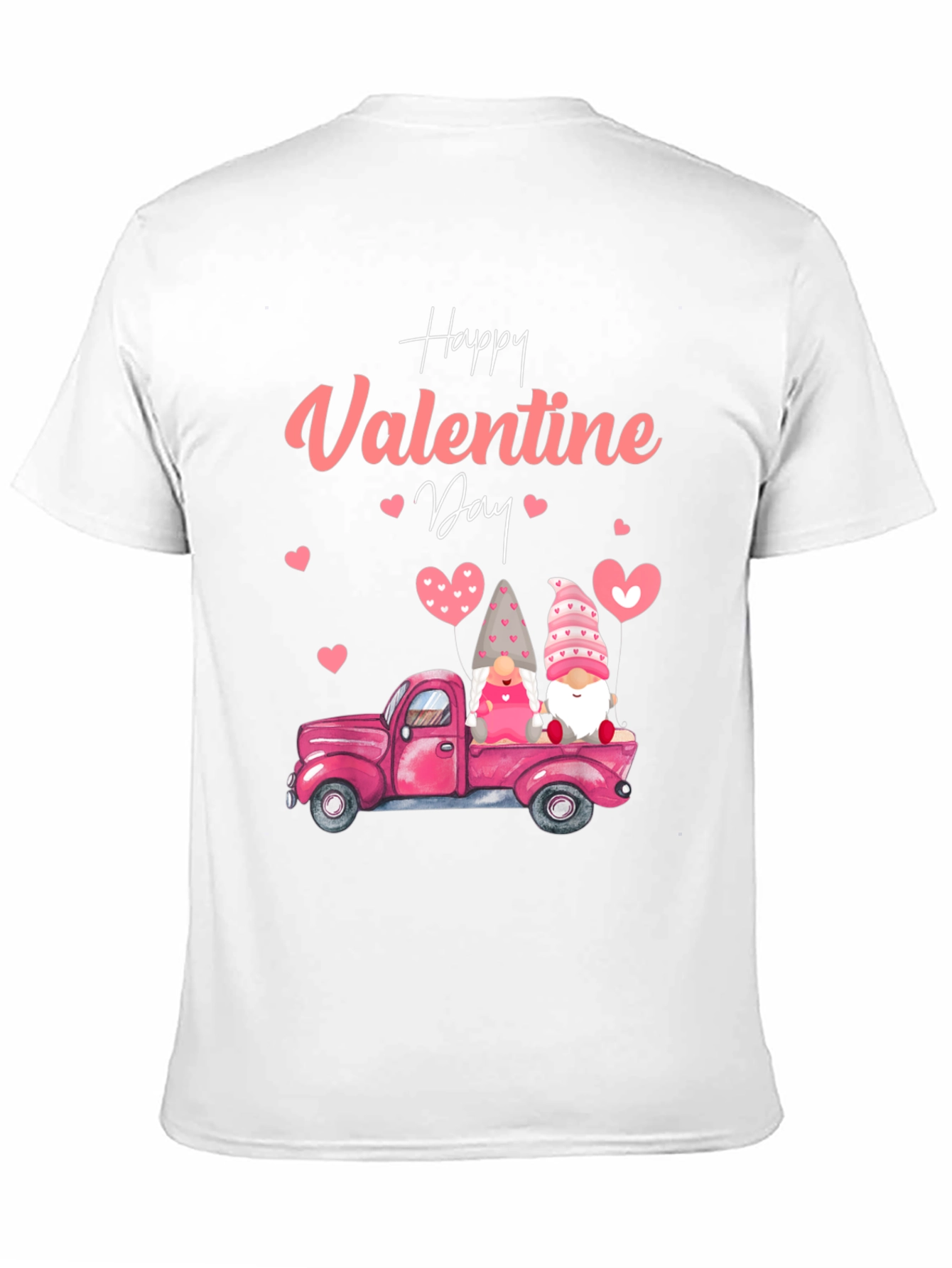 Valentines Day Gnome Truck Graphic Tee