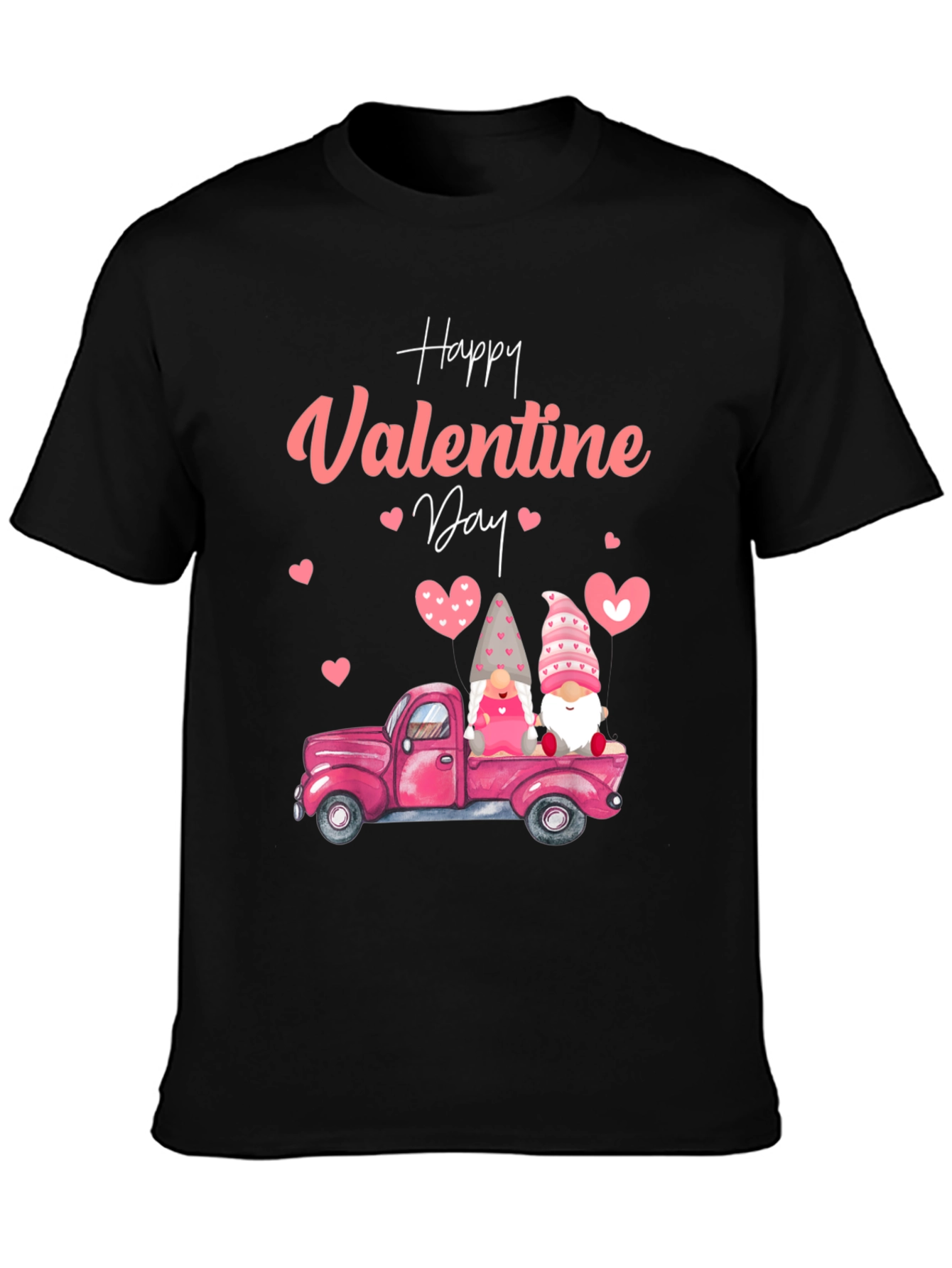 Valentines Day Gnome Truck Graphic Tee