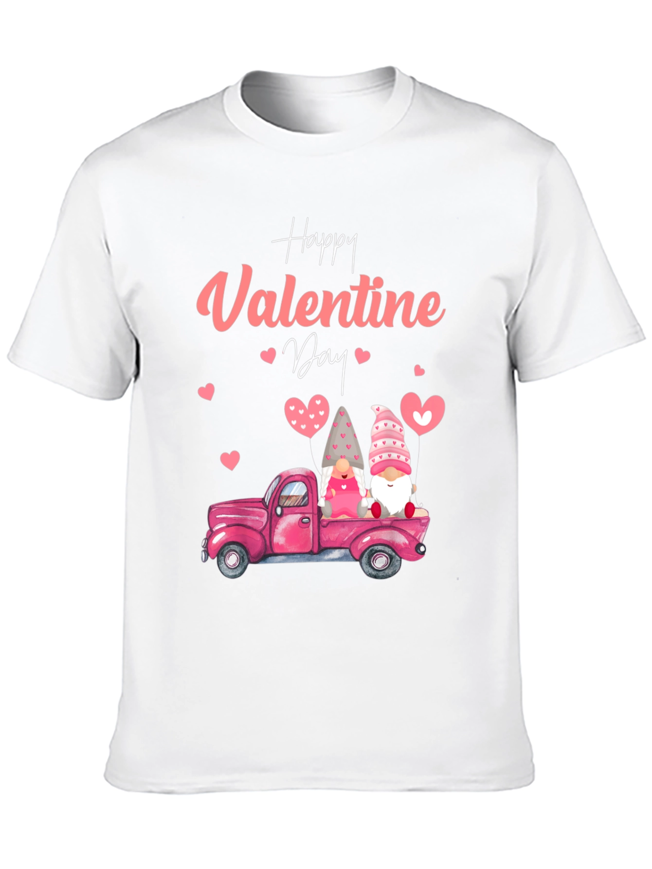 Valentines Day Gnome Truck Graphic Tee