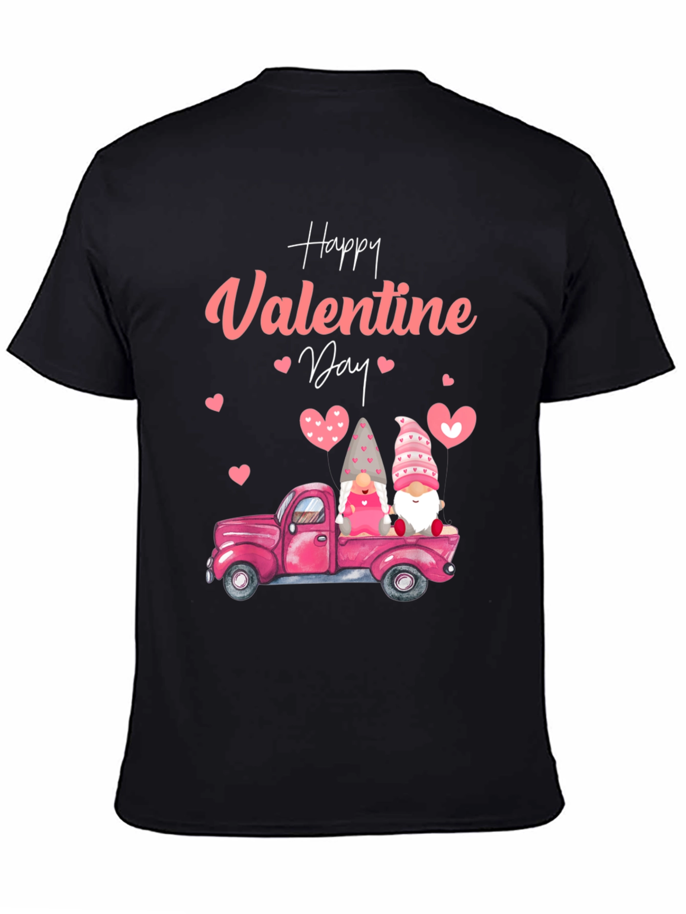 Valentines Day Gnome Truck Graphic Tee