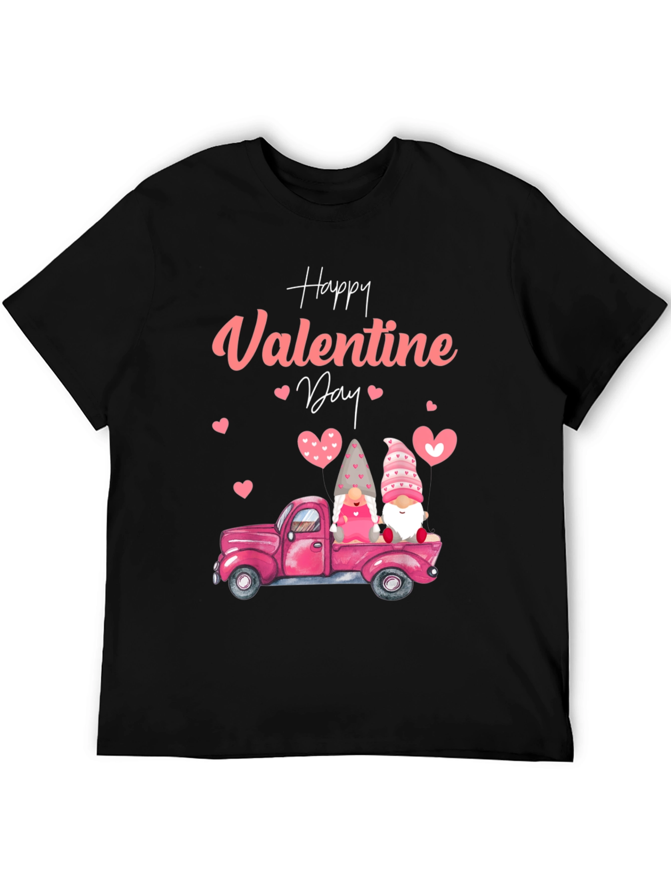 Valentines Day Gnome Truck Graphic Tee