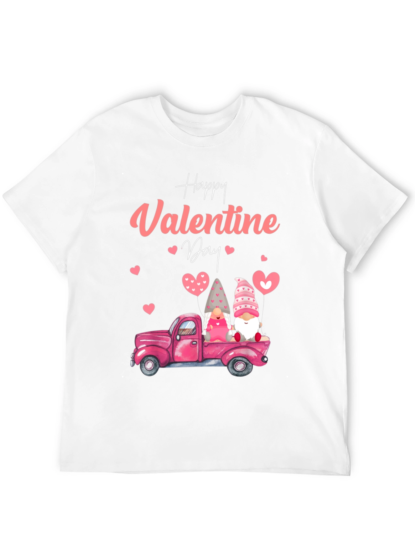 Valentines Day Gnome Truck Graphic Tee