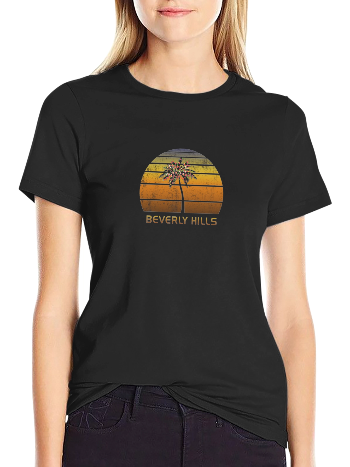 Beverly Hills Retro Palm Tree Graphic Tee