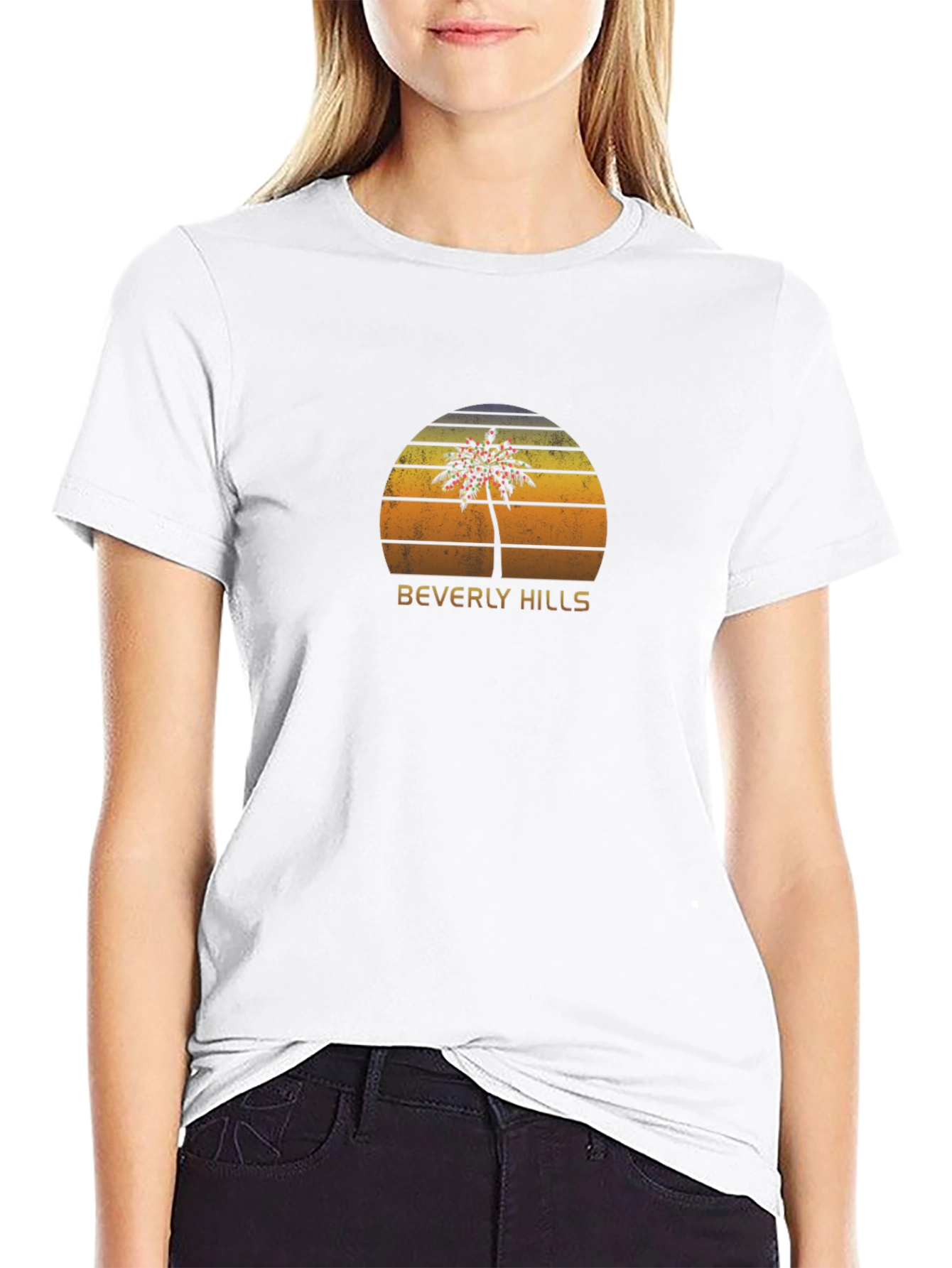 Beverly Hills Retro Palm Tree Graphic Tee