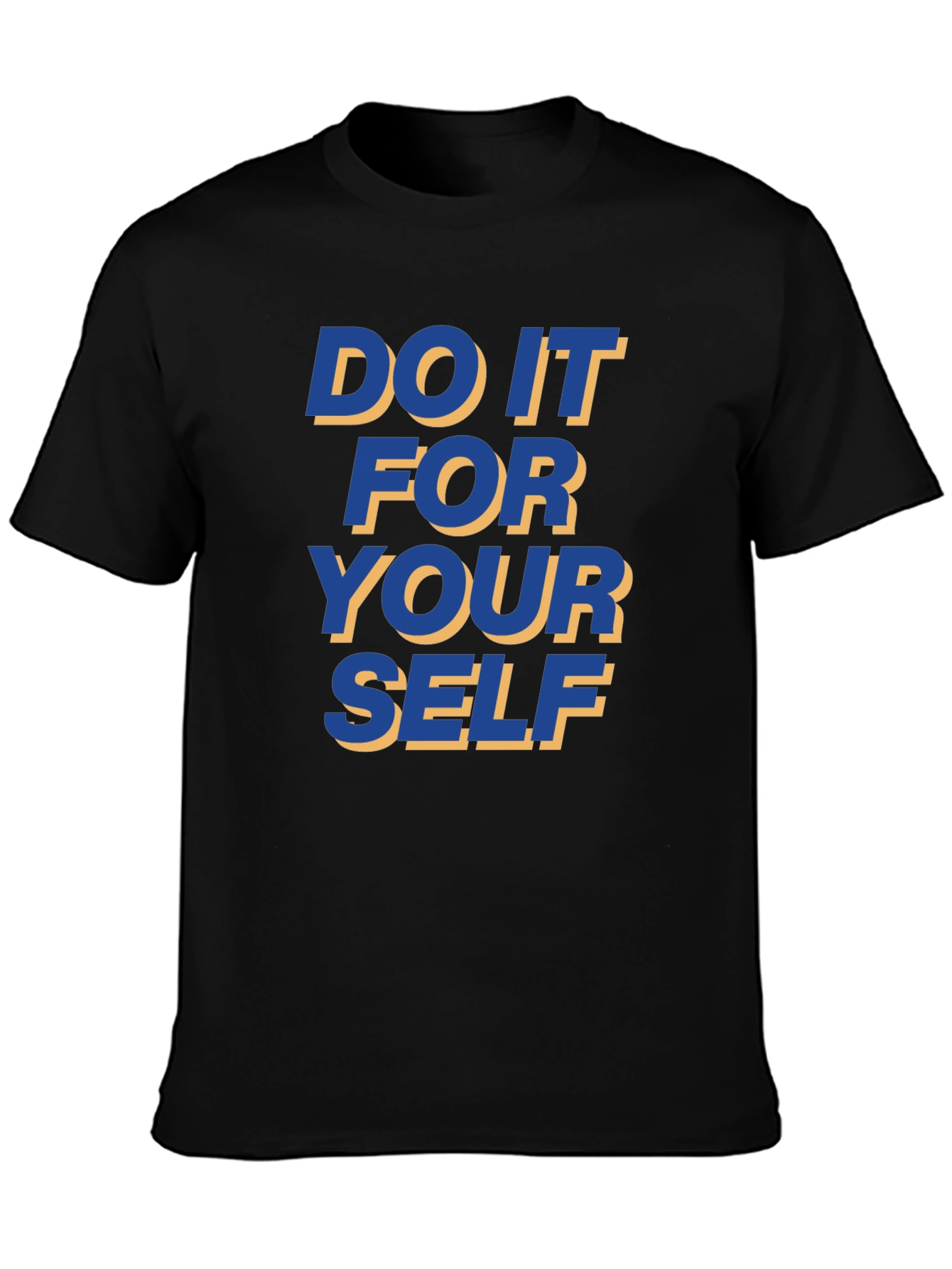 Motivational Black T-Shirt - Do It For Yourself