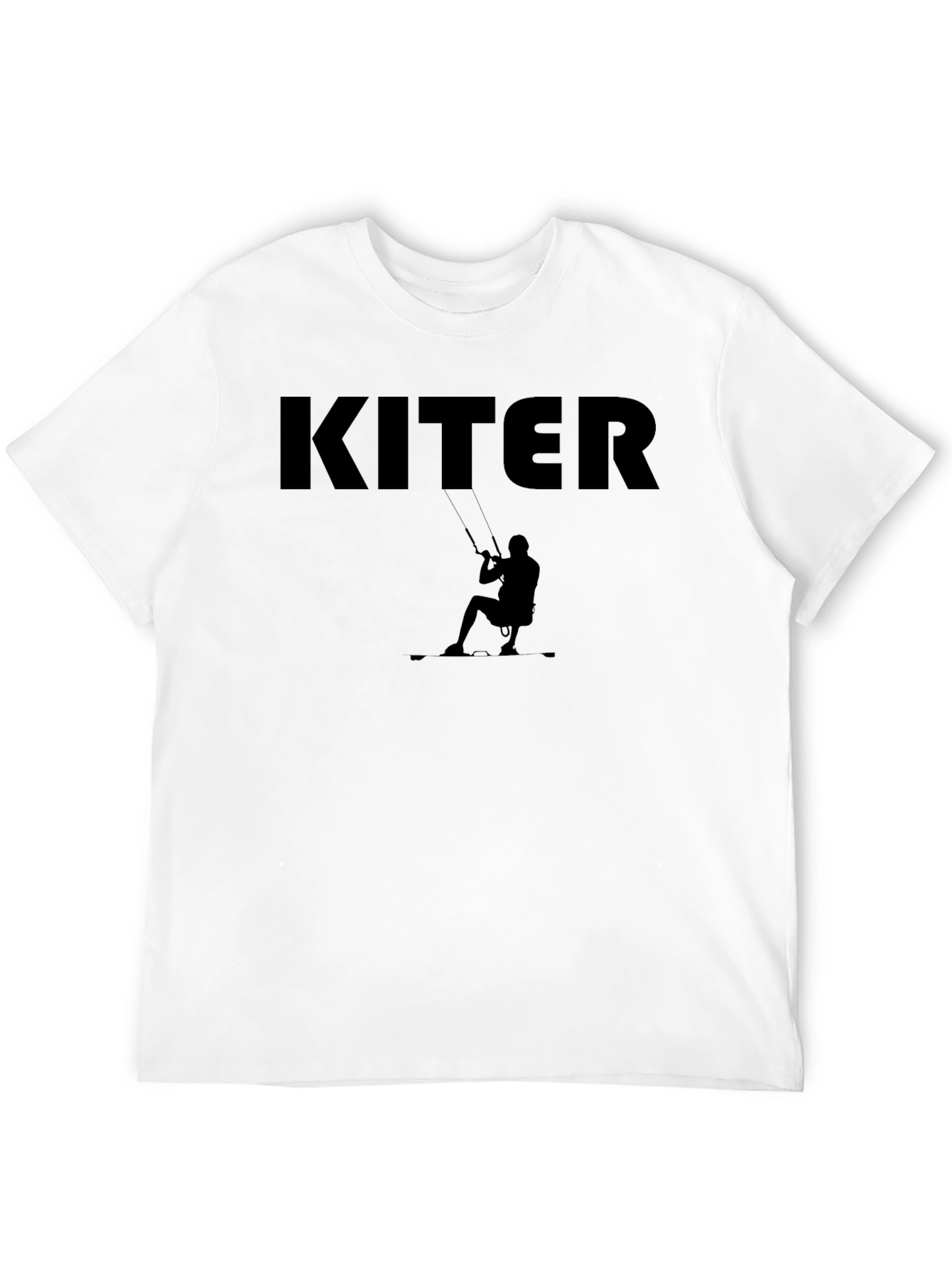 Kiter Black T-Shirt Kiteboarding Watersport Apparel