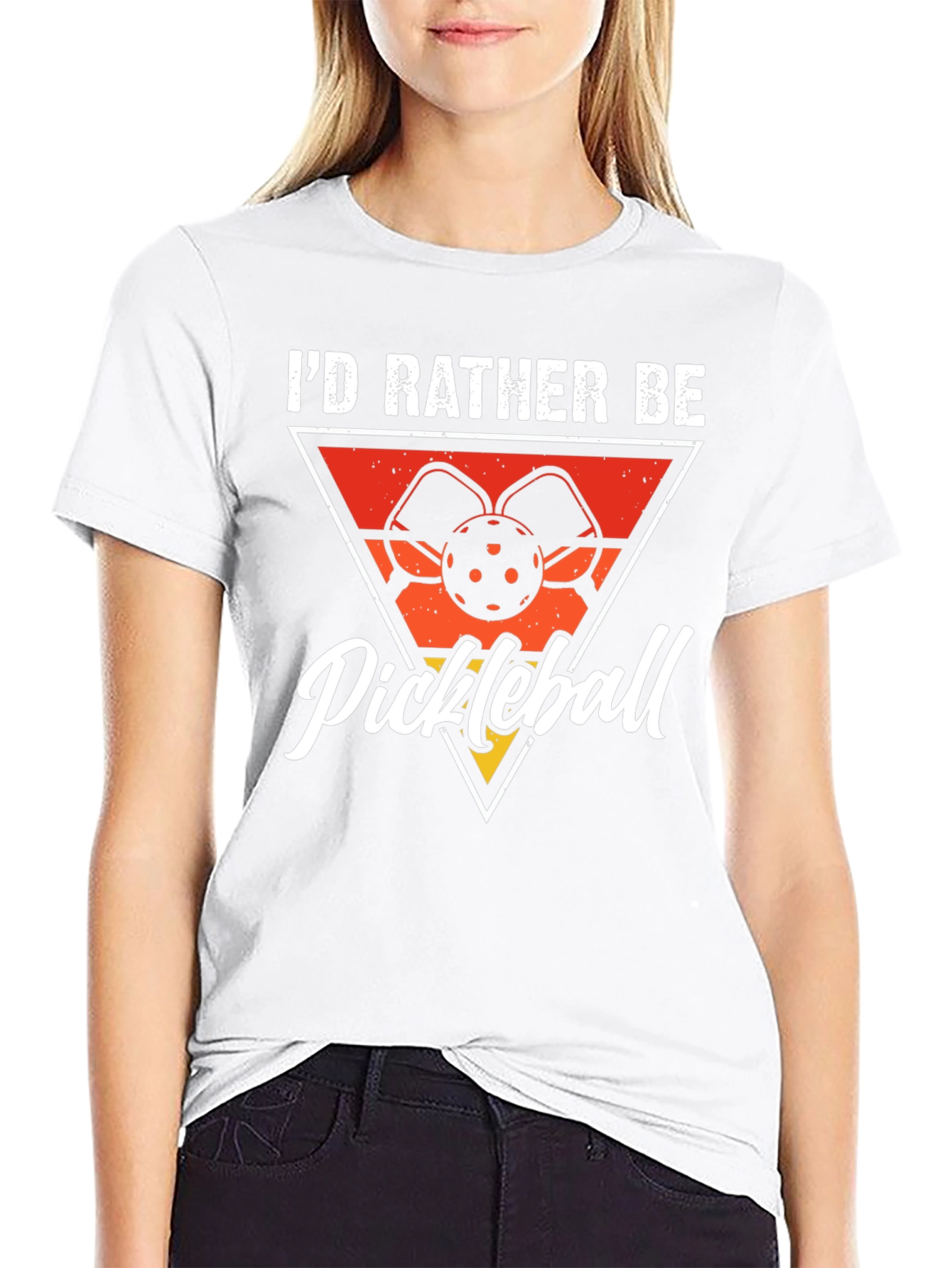Pickleball Graphic Tee - Id Rather Be Playing