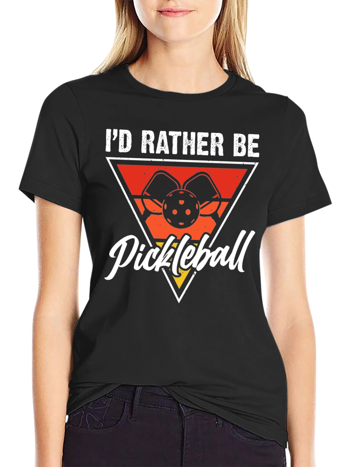 Pickleball Graphic Tee - Id Rather Be Playing