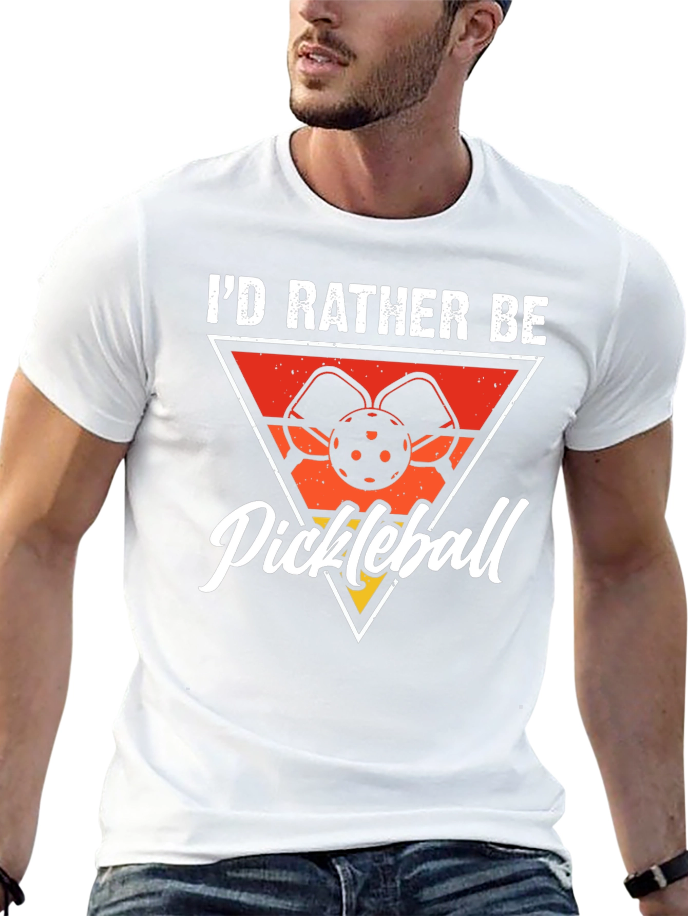 Pickleball Graphic Tee - Id Rather Be Playing
