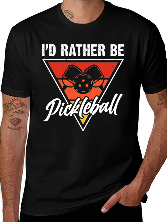 Pickleball Graphic Tee - Id Rather Be Playing