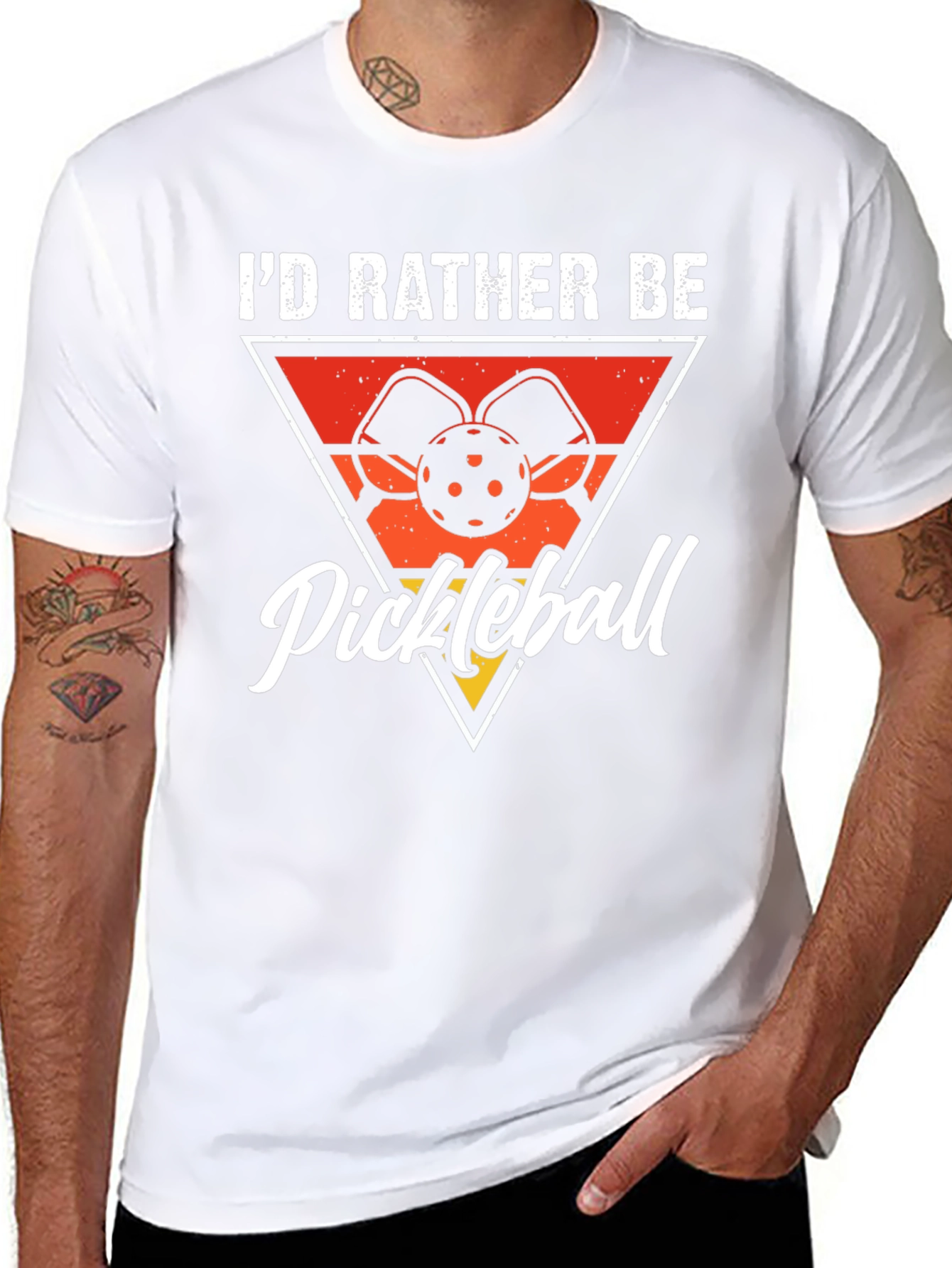 Pickleball Graphic Tee - Id Rather Be Playing