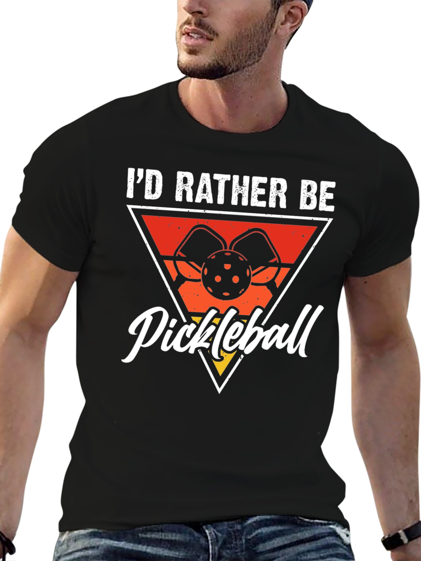 Pickleball Graphic Tee - Id Rather Be Playing