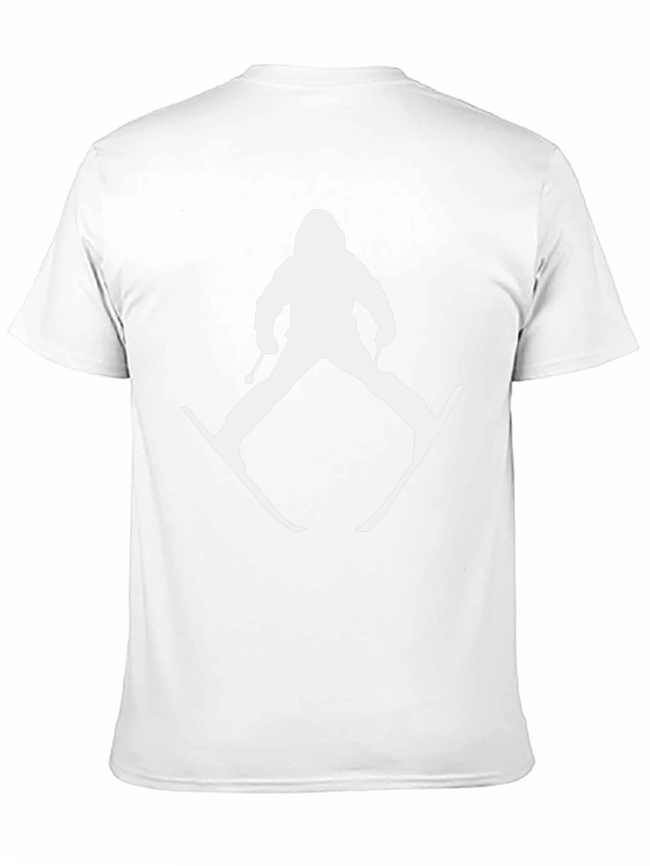 Black Skiing Silhouette Graphic Tee