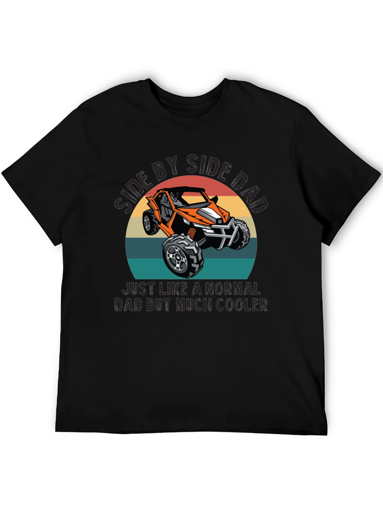 Side by Side Dad Graphic T-Shirt