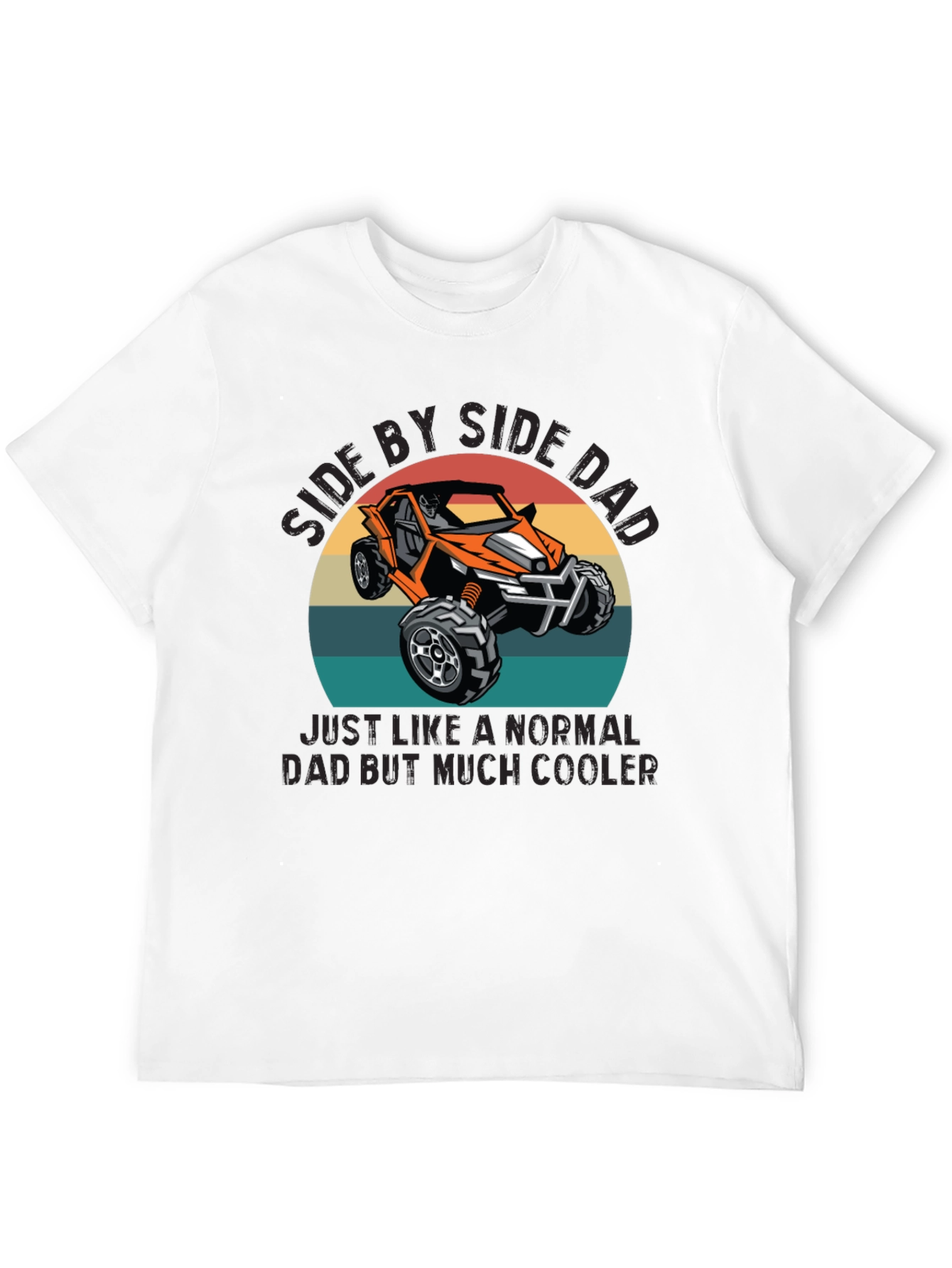 Side by Side Dad Graphic T-Shirt
