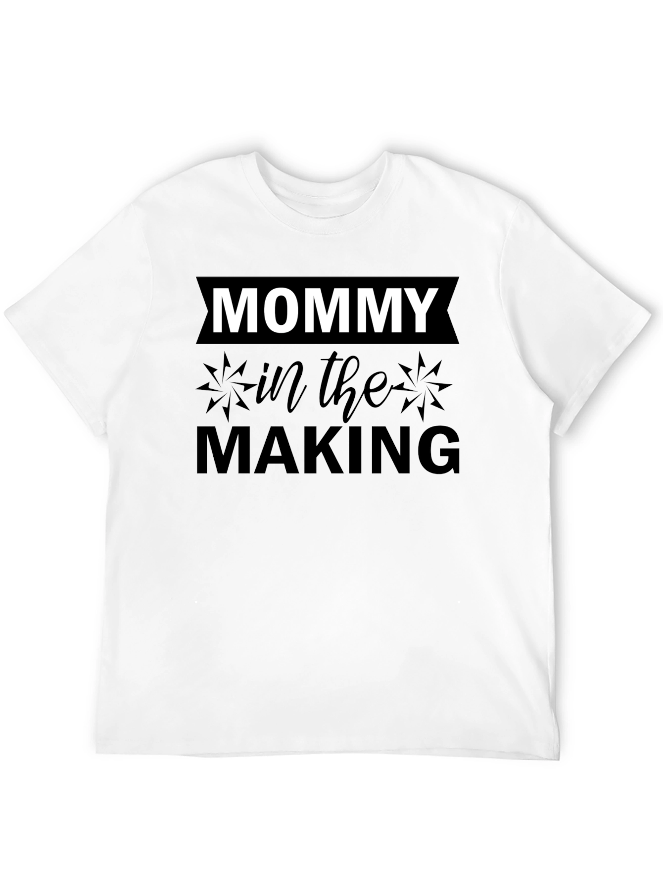 Mommy In The Making Black T-Shirt