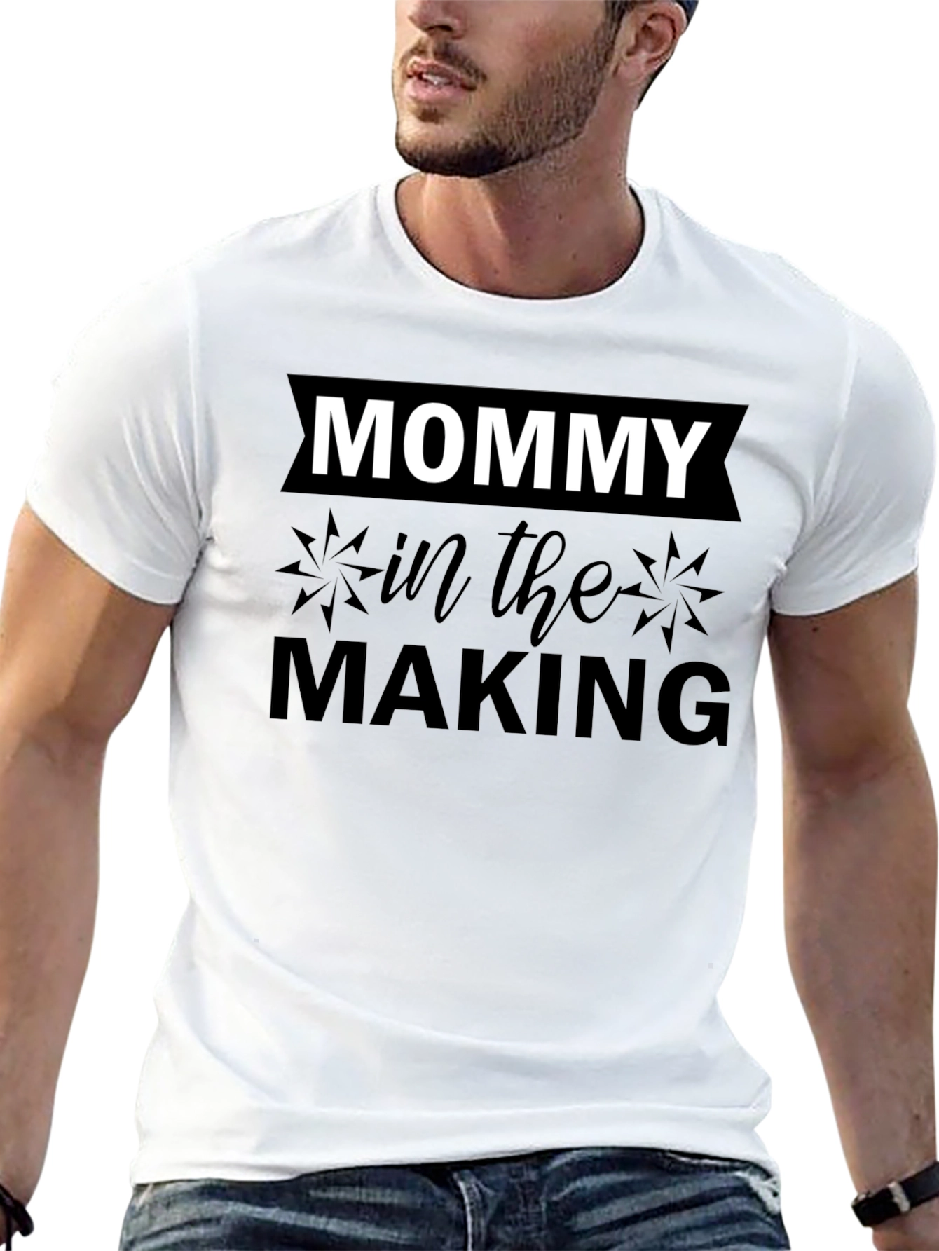 Mommy In The Making Black T-Shirt