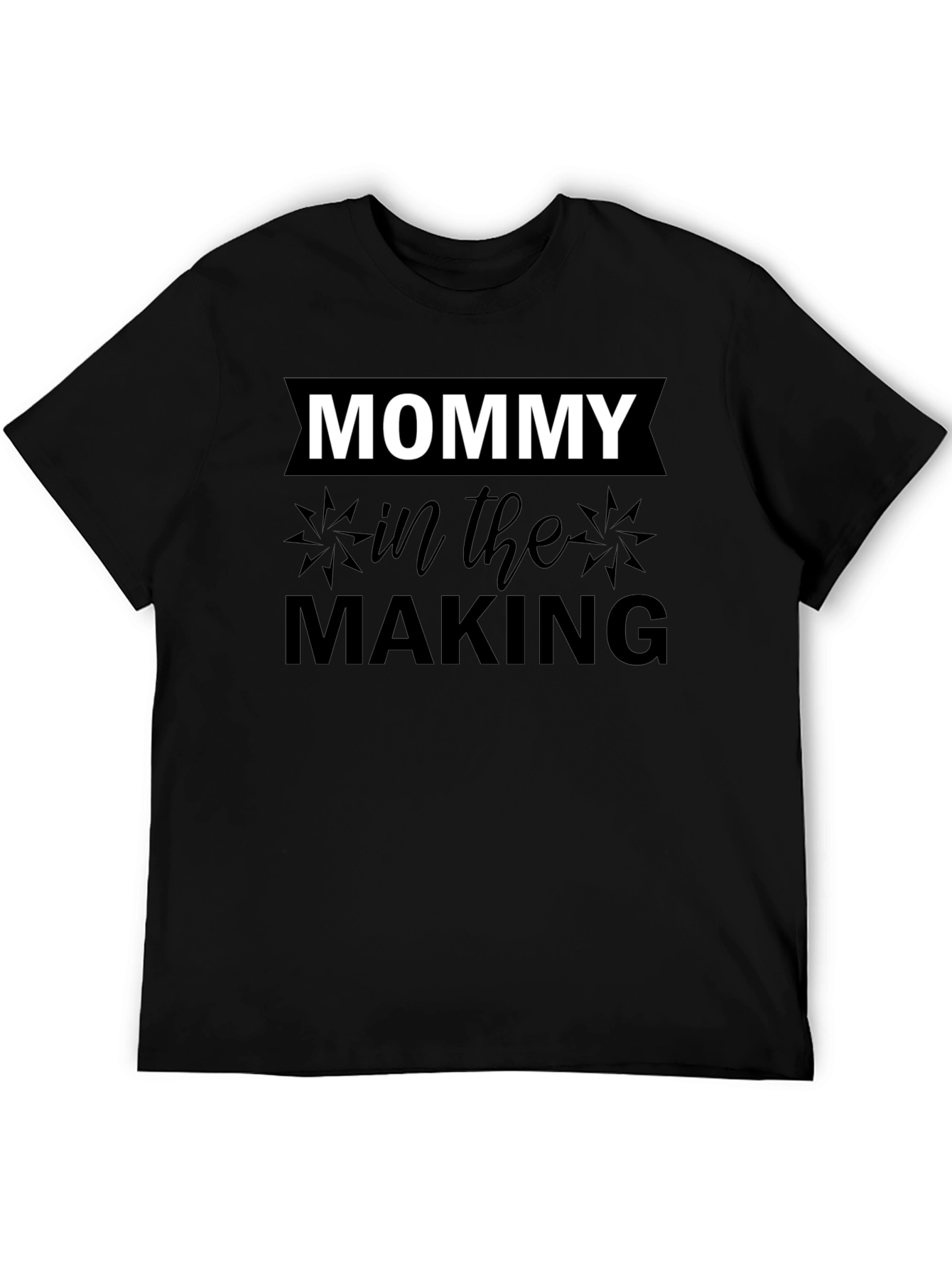Mommy In The Making Black T-Shirt