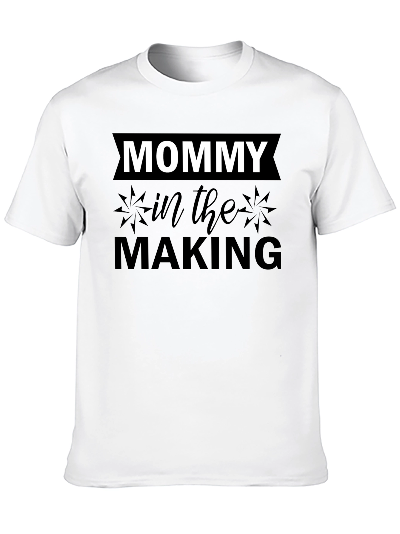 Mommy In The Making Black T-Shirt